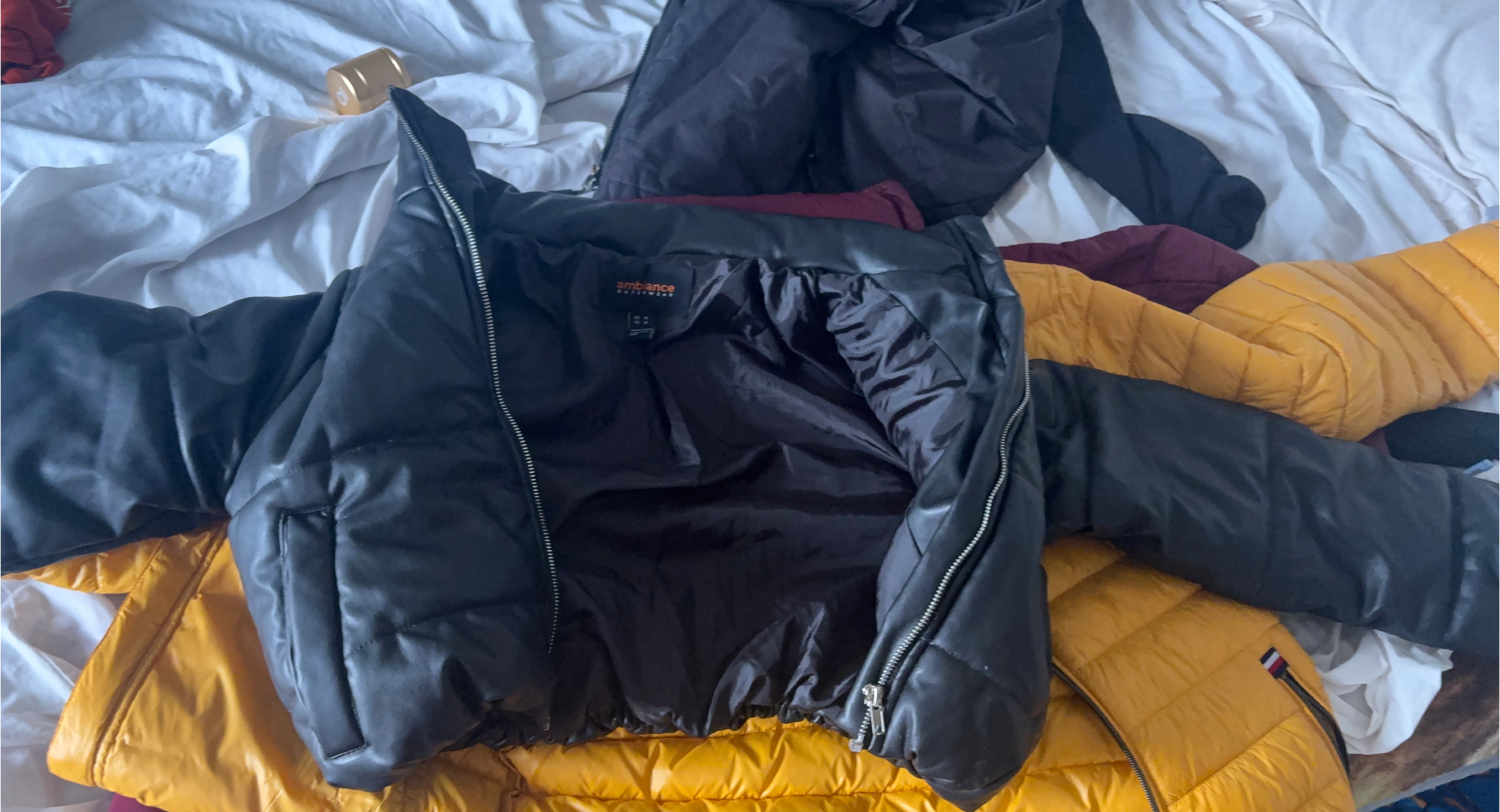 Ambiance Outerwear Black Puffer Jacket