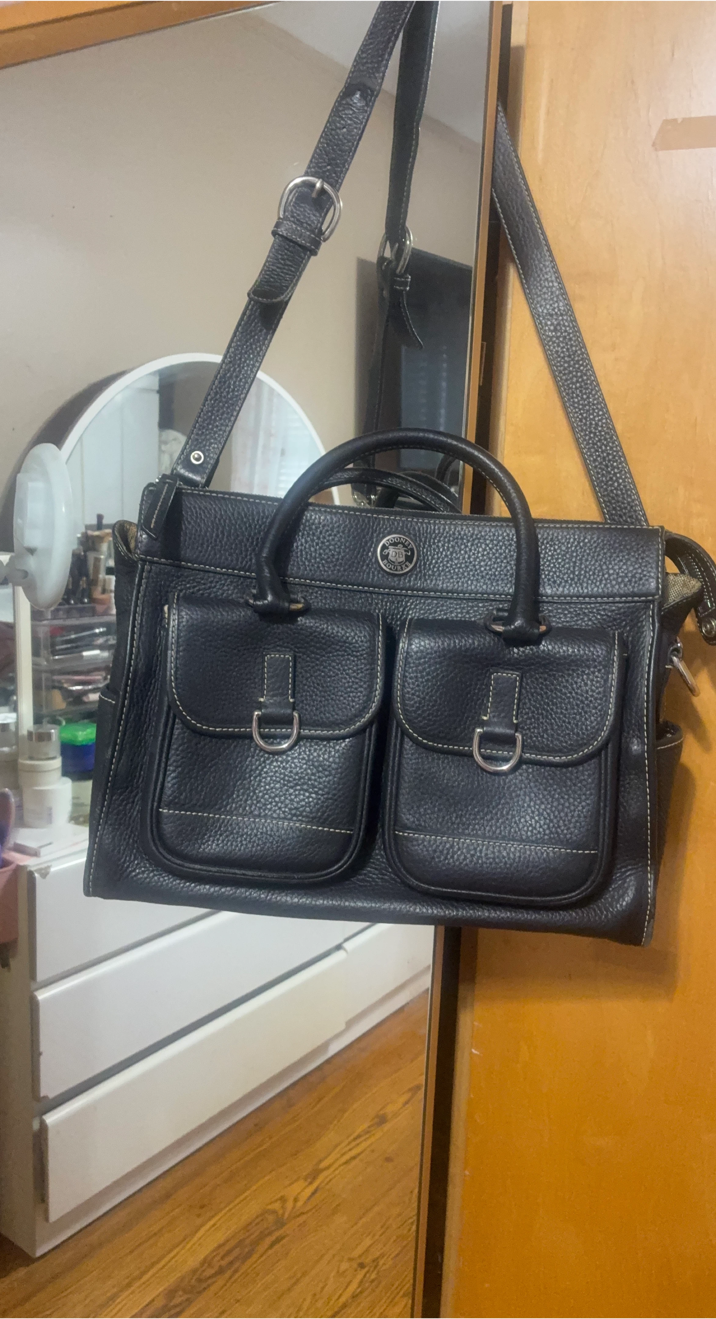 Dooney & Bourke Black Leather Satchel