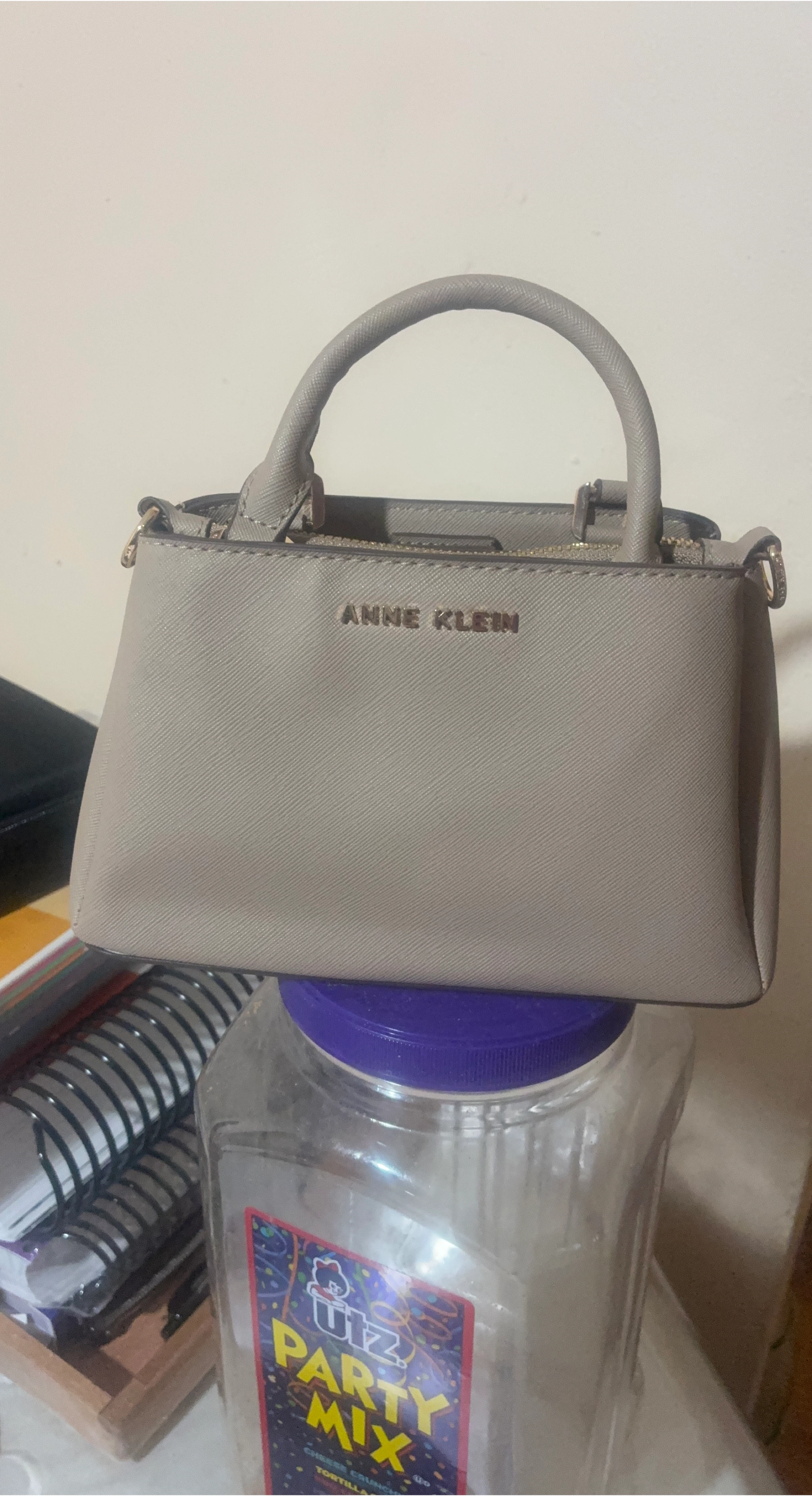 Anne Klein Satchel Bag - Gray