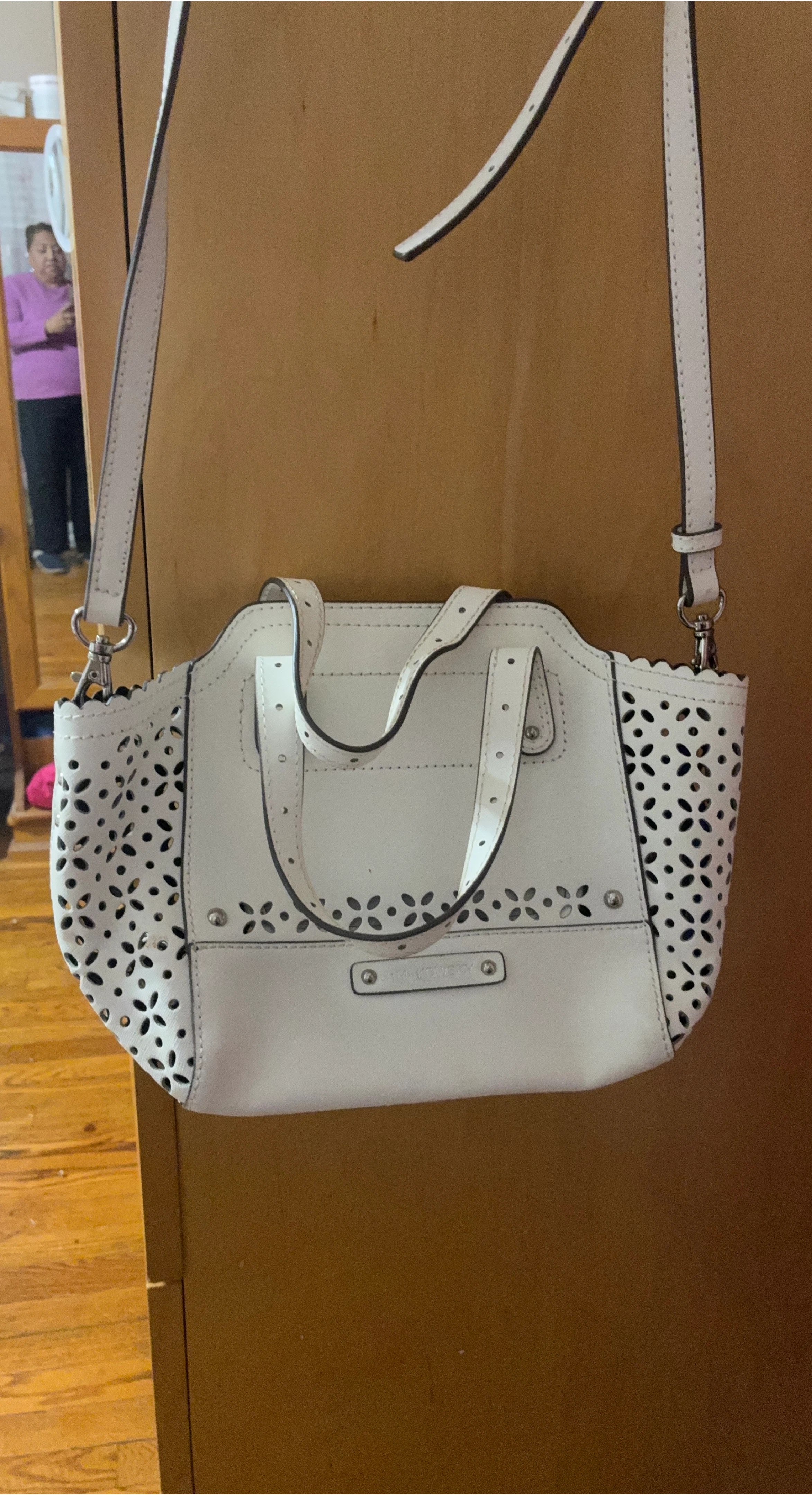 FRANCO SARTO White Leather Crossbody