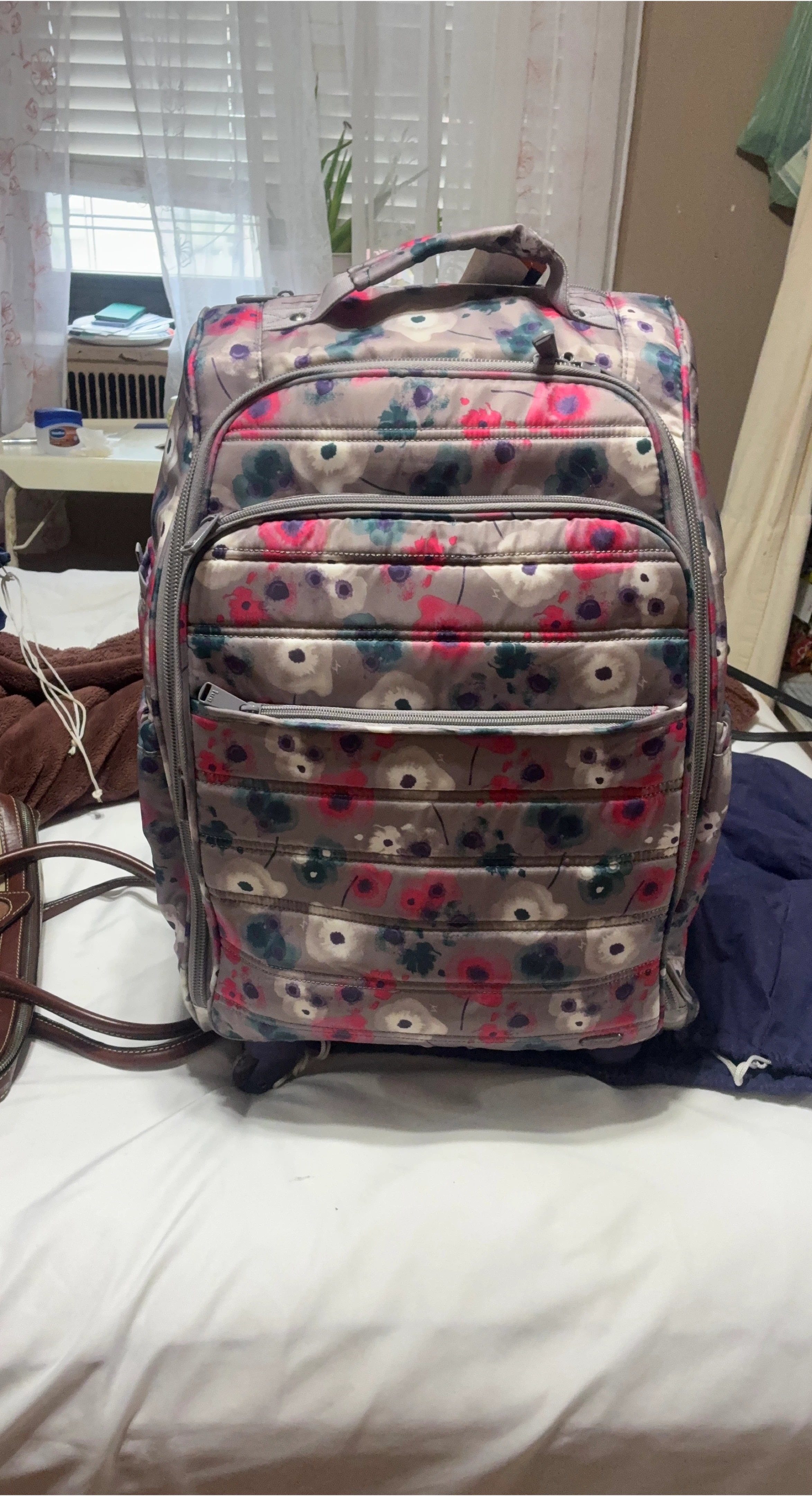 Floral Lug carry on luggage