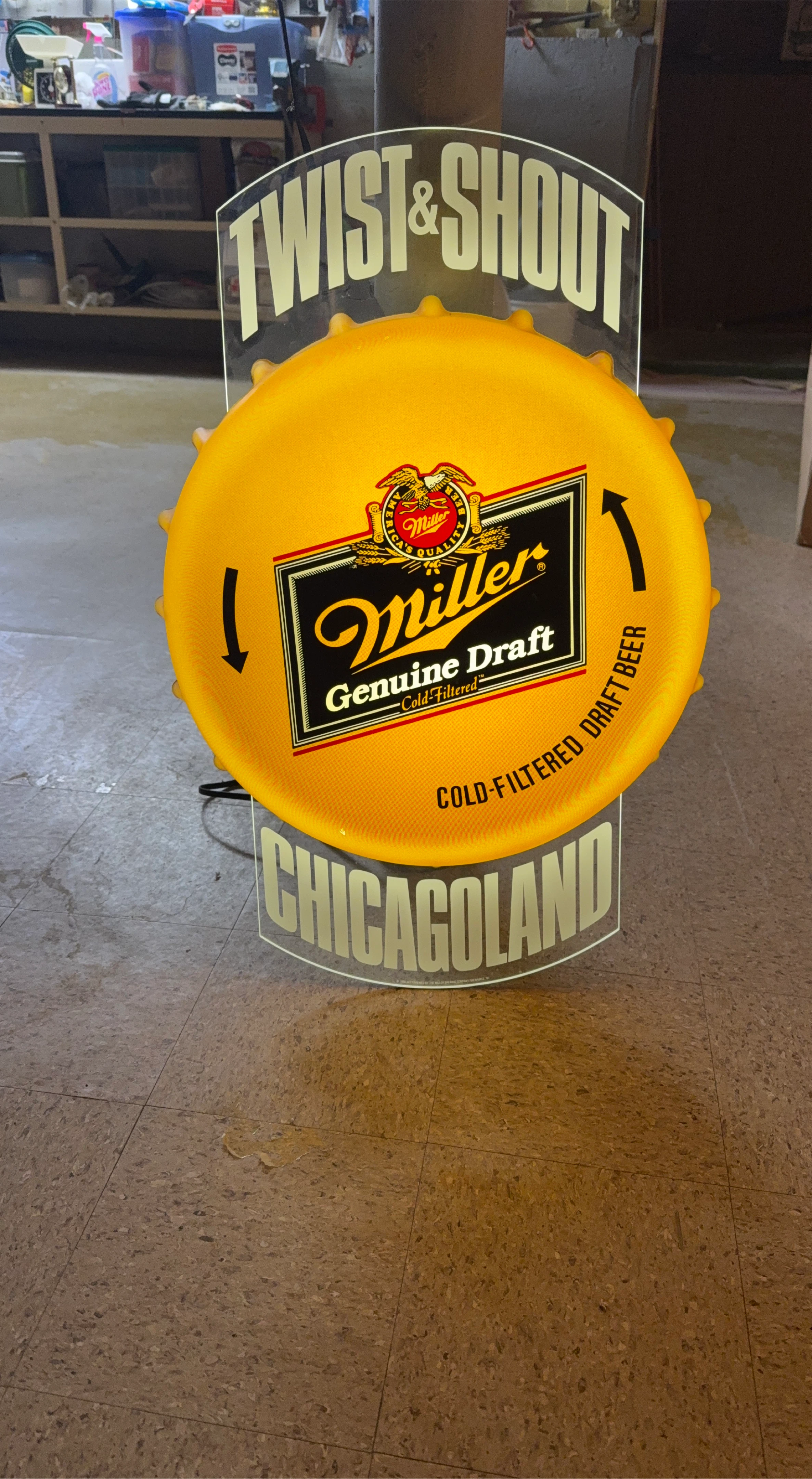 Miller Genuine Draft Twist & Shout Chicagoland Sign