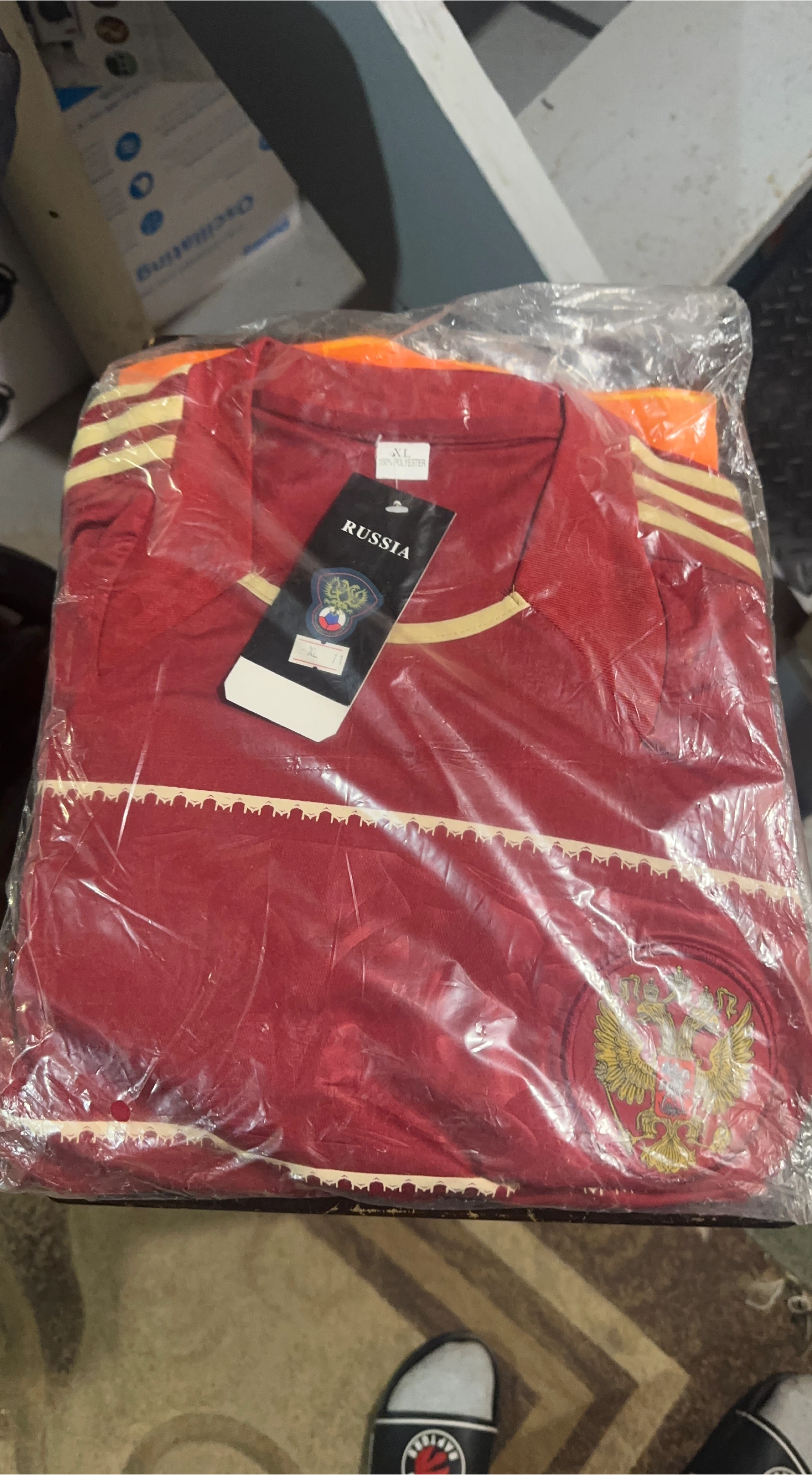 Russia XL Soccer Jersey - New🥕