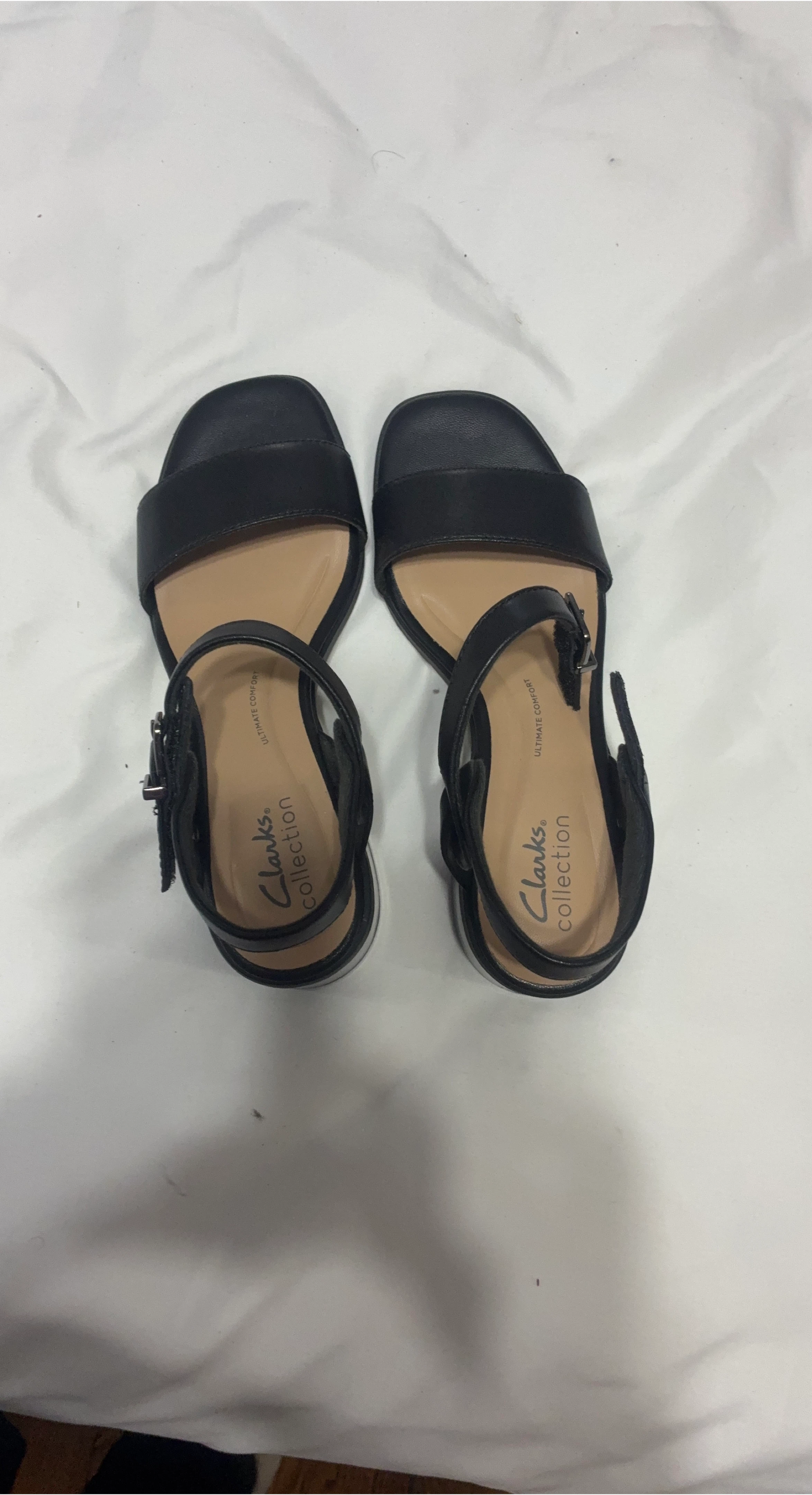 Clarks Collection Black Sandals