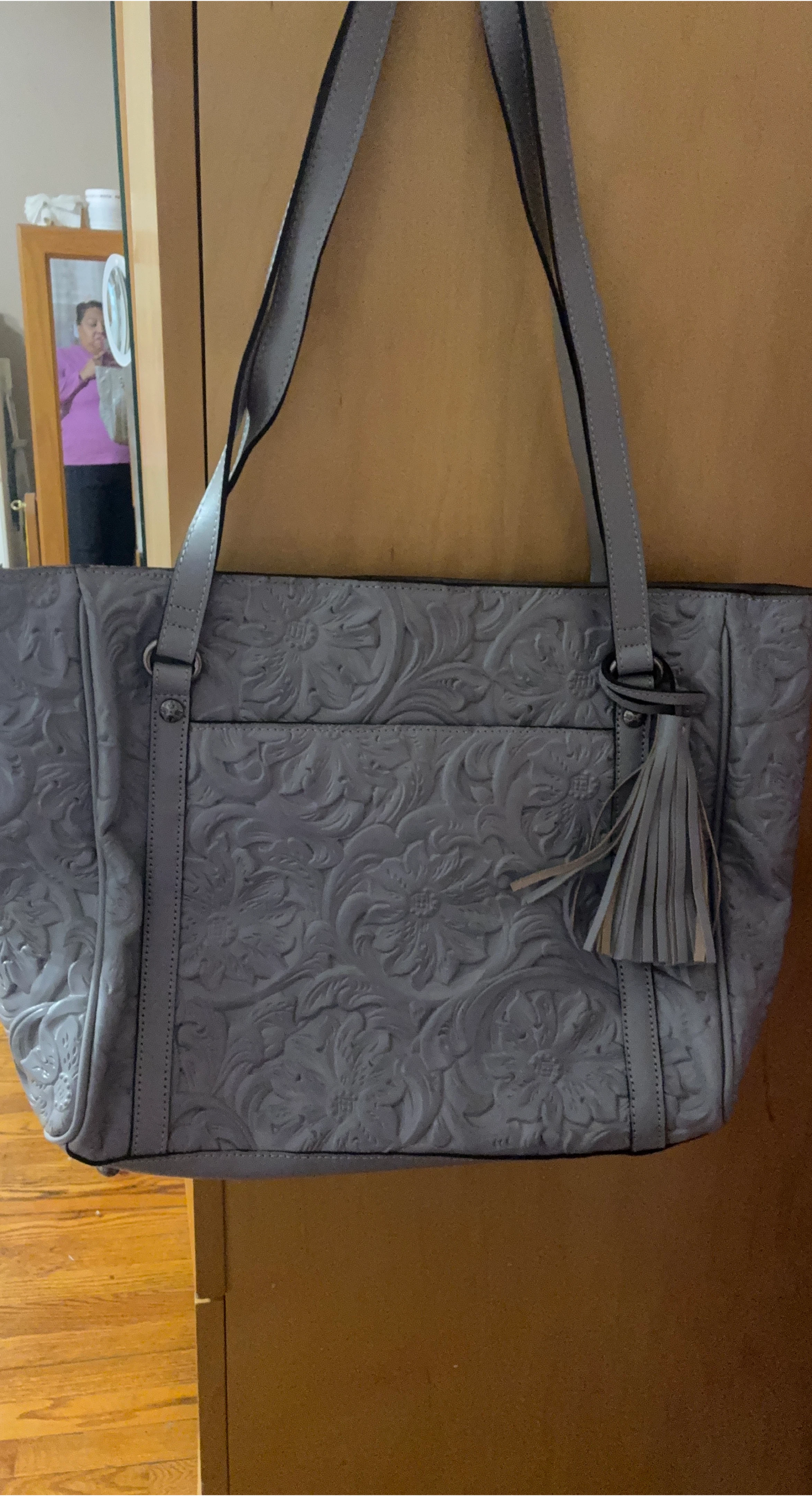 Patricia Nash Tooled Leather Tote Bag