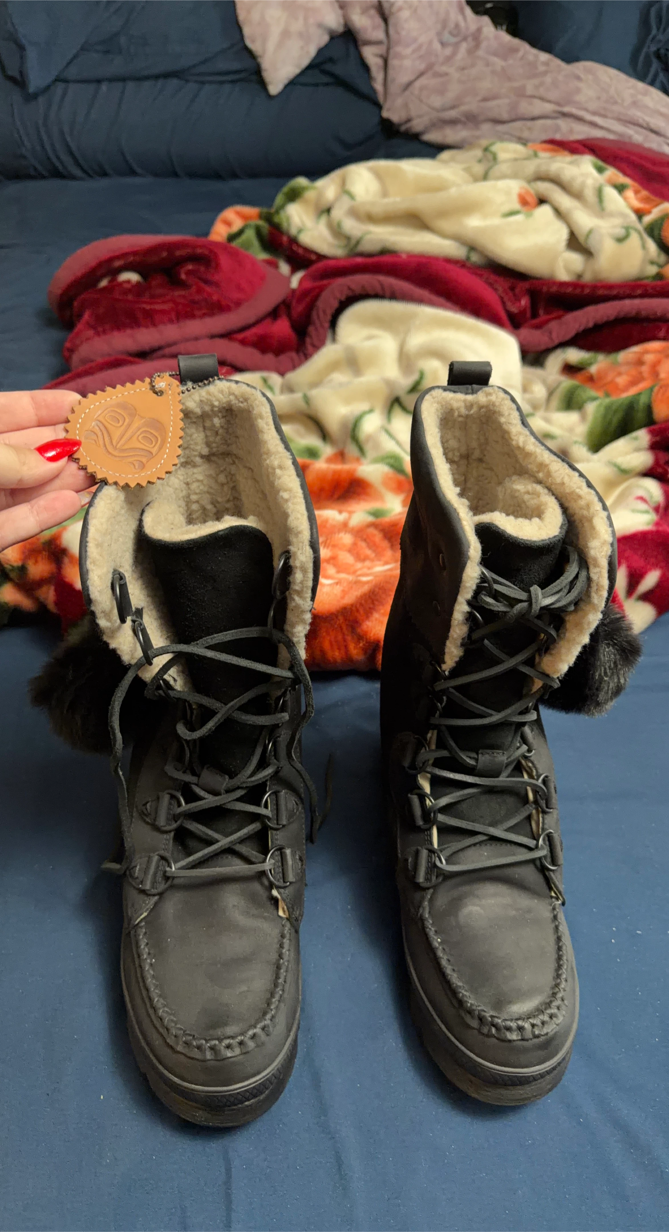 John Brent Bennett Black Winter Boots