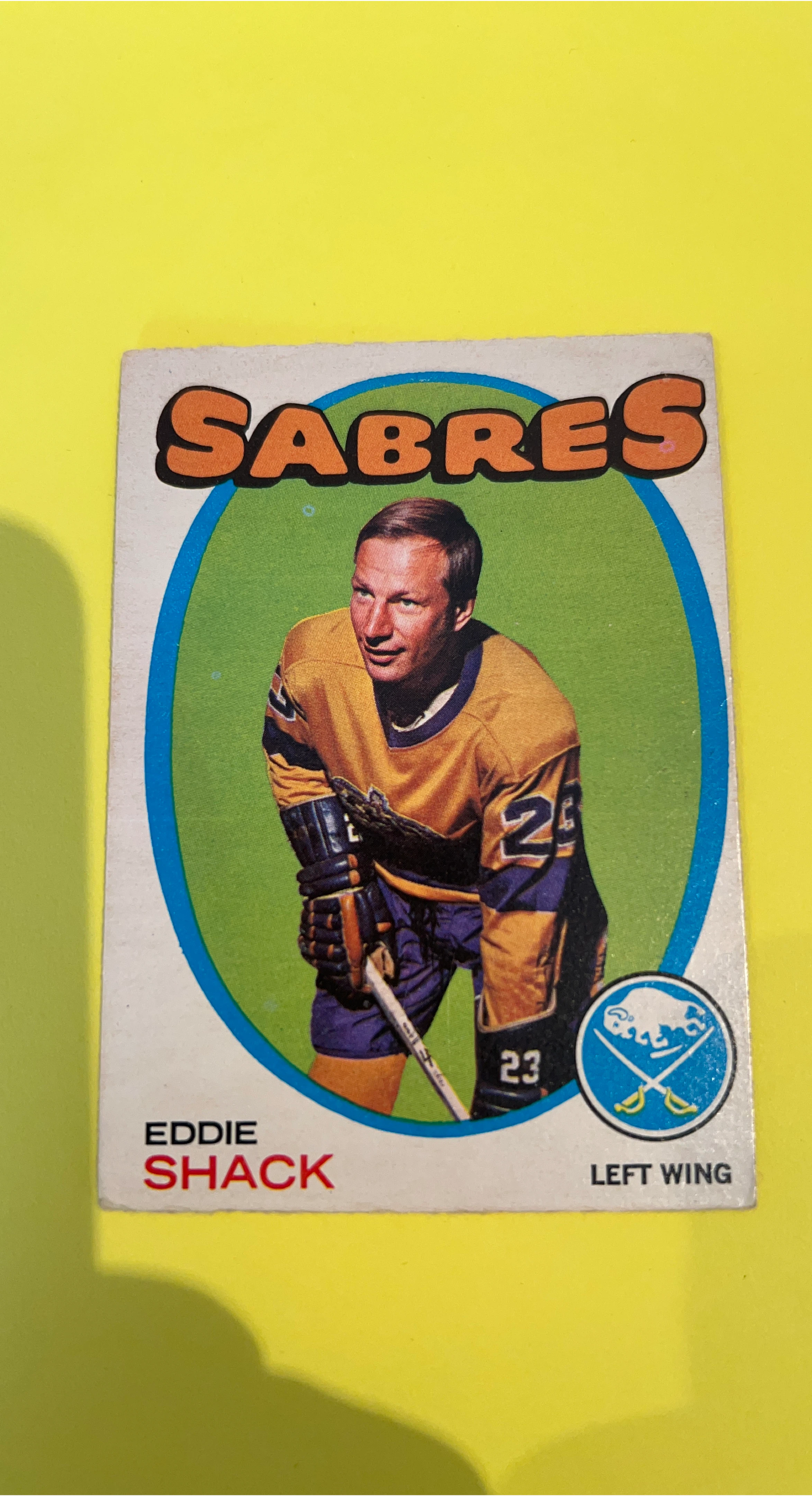 Eddie Shack Hockey Card