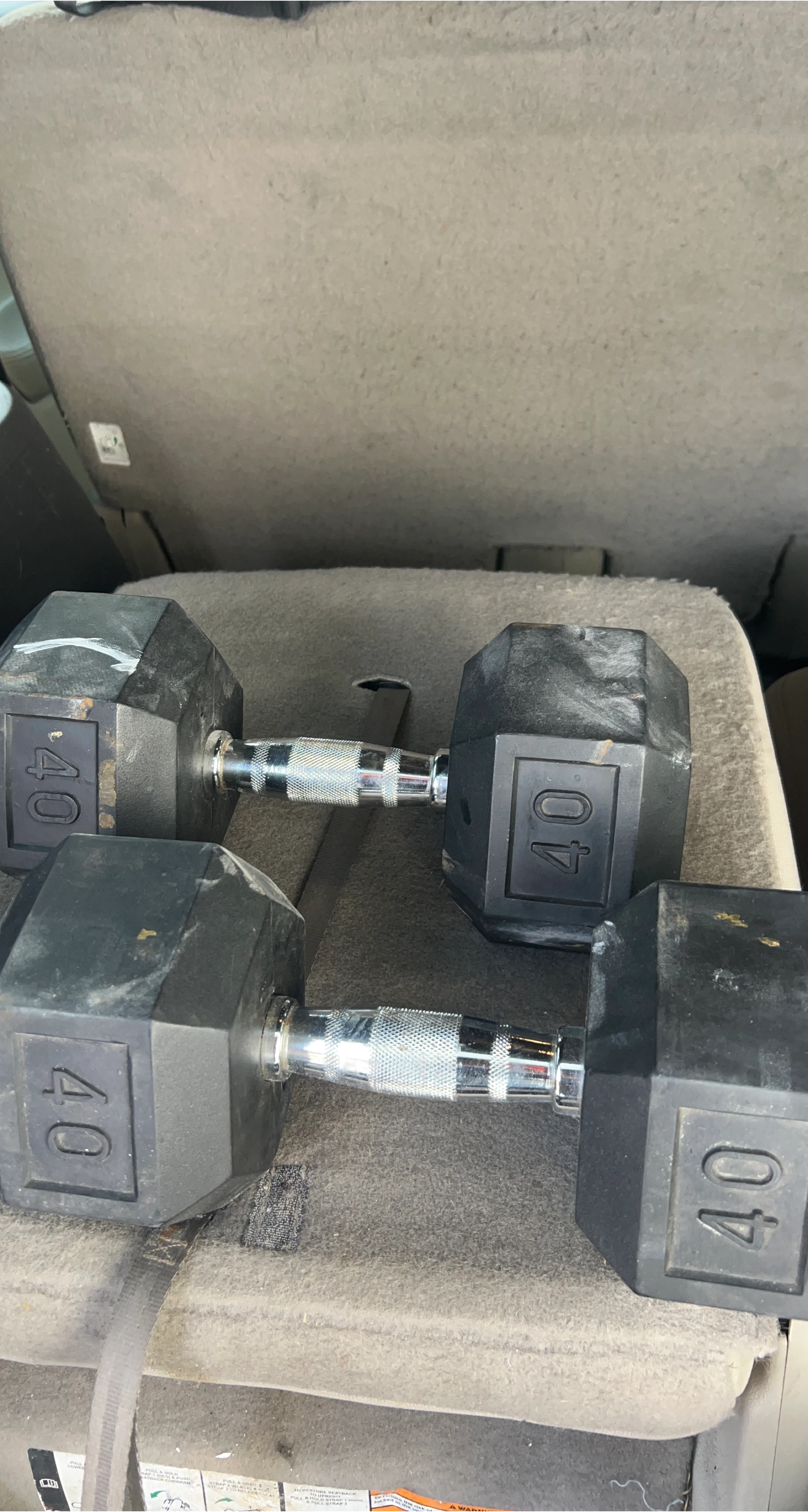 Pair of 40lb Dumbbells