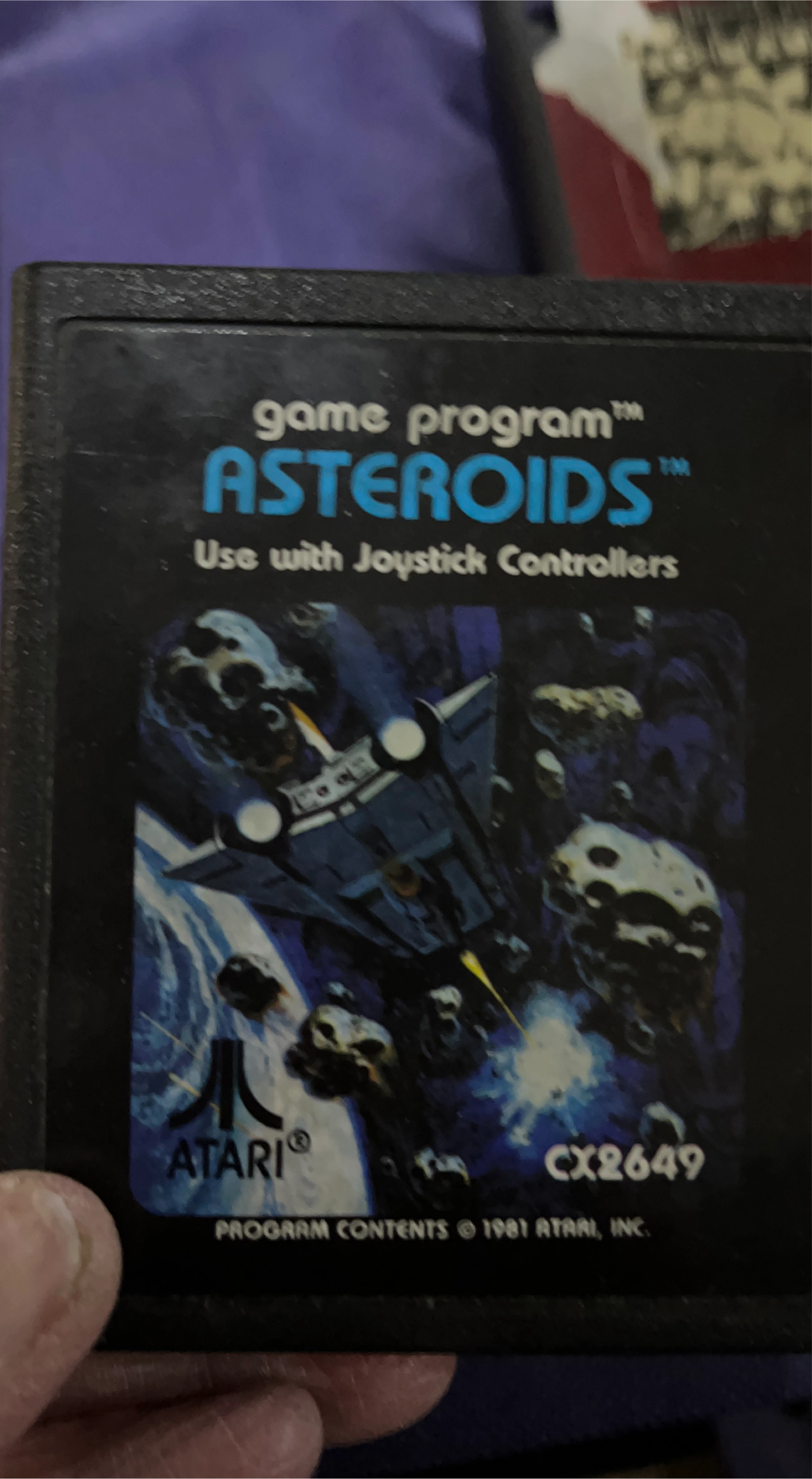 Atari Asteroids CX2649 Game Cartridge