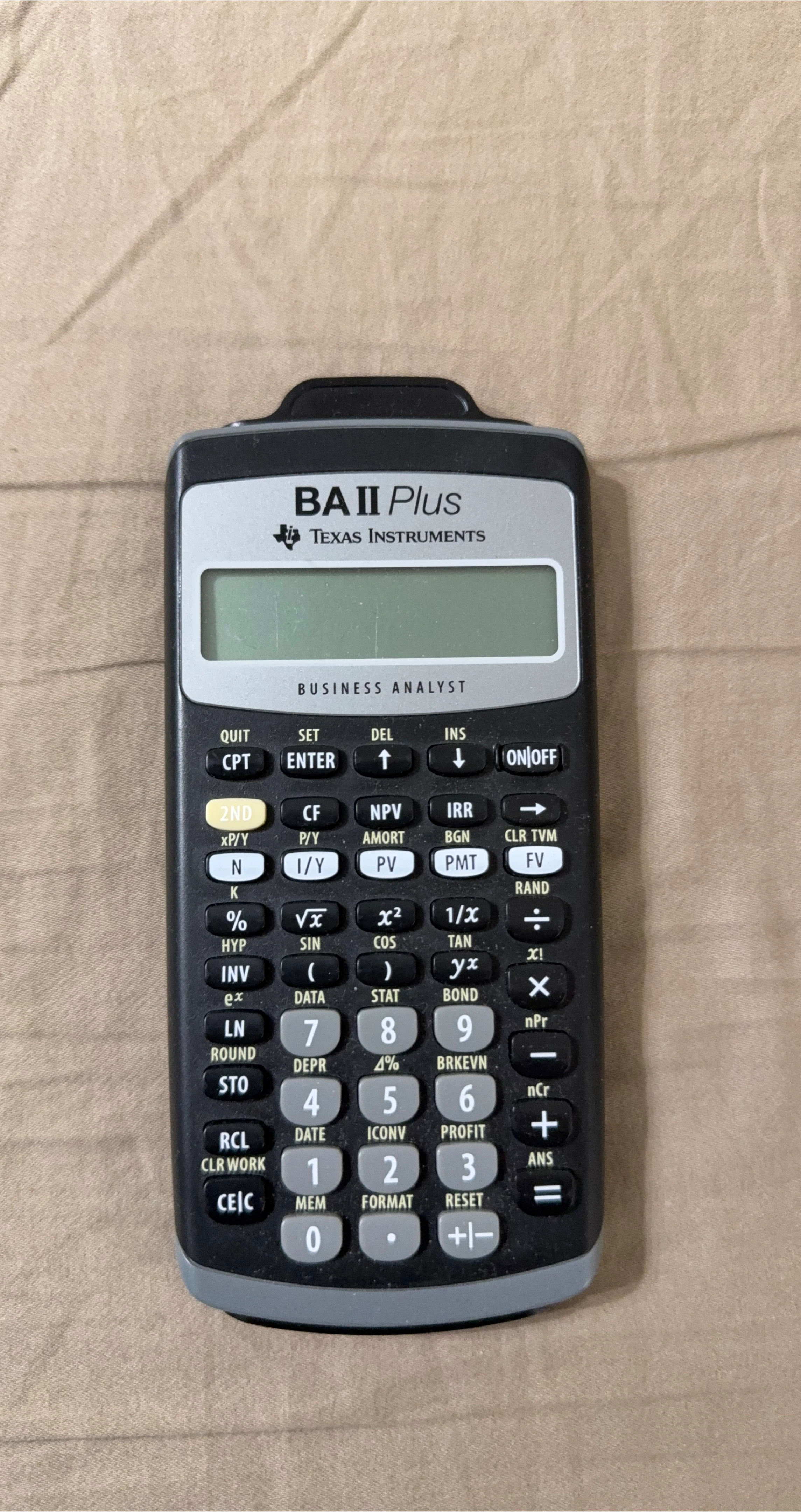 TI BA II Plus Financial Calculator