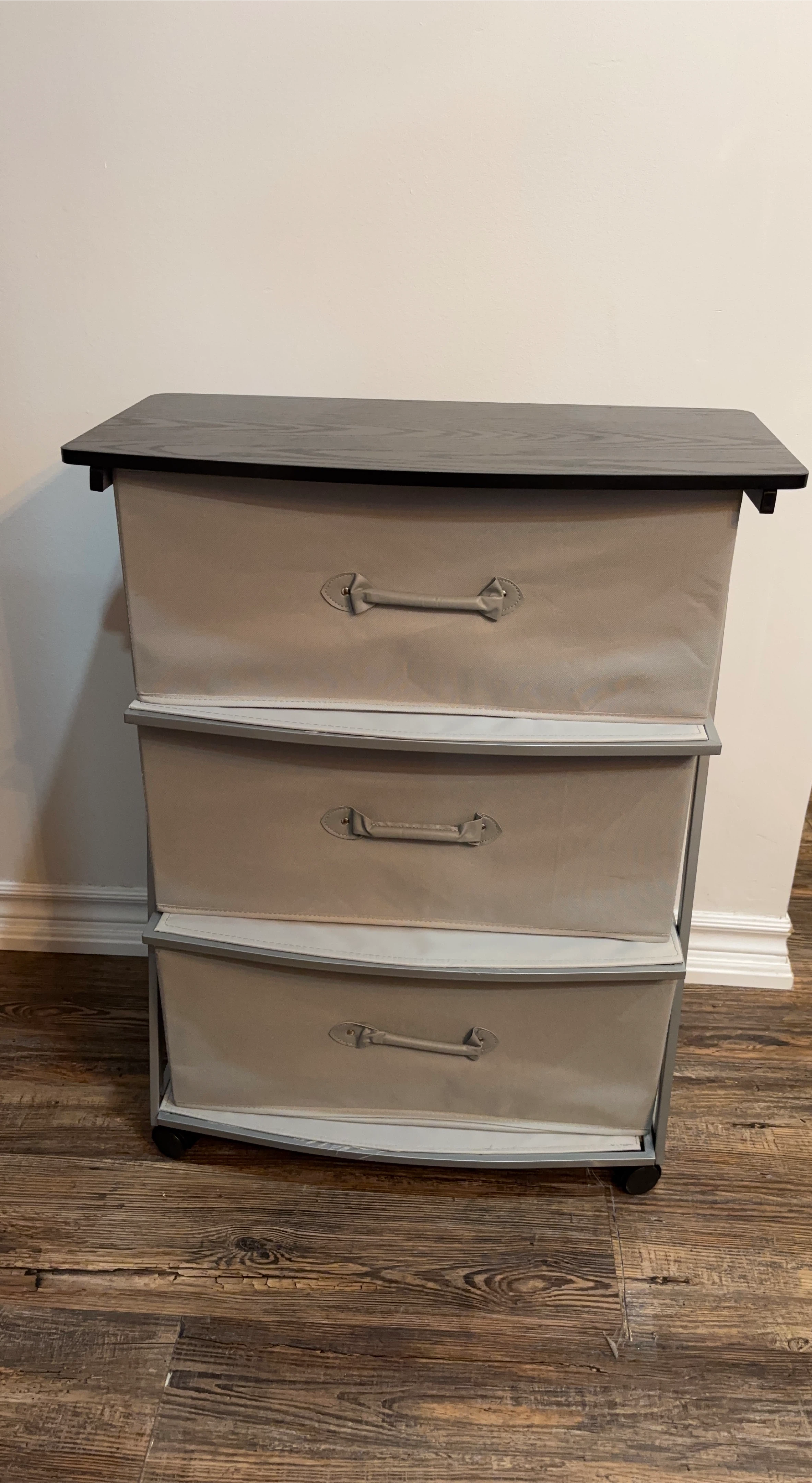 3-Drawer Storage Tower - Grey