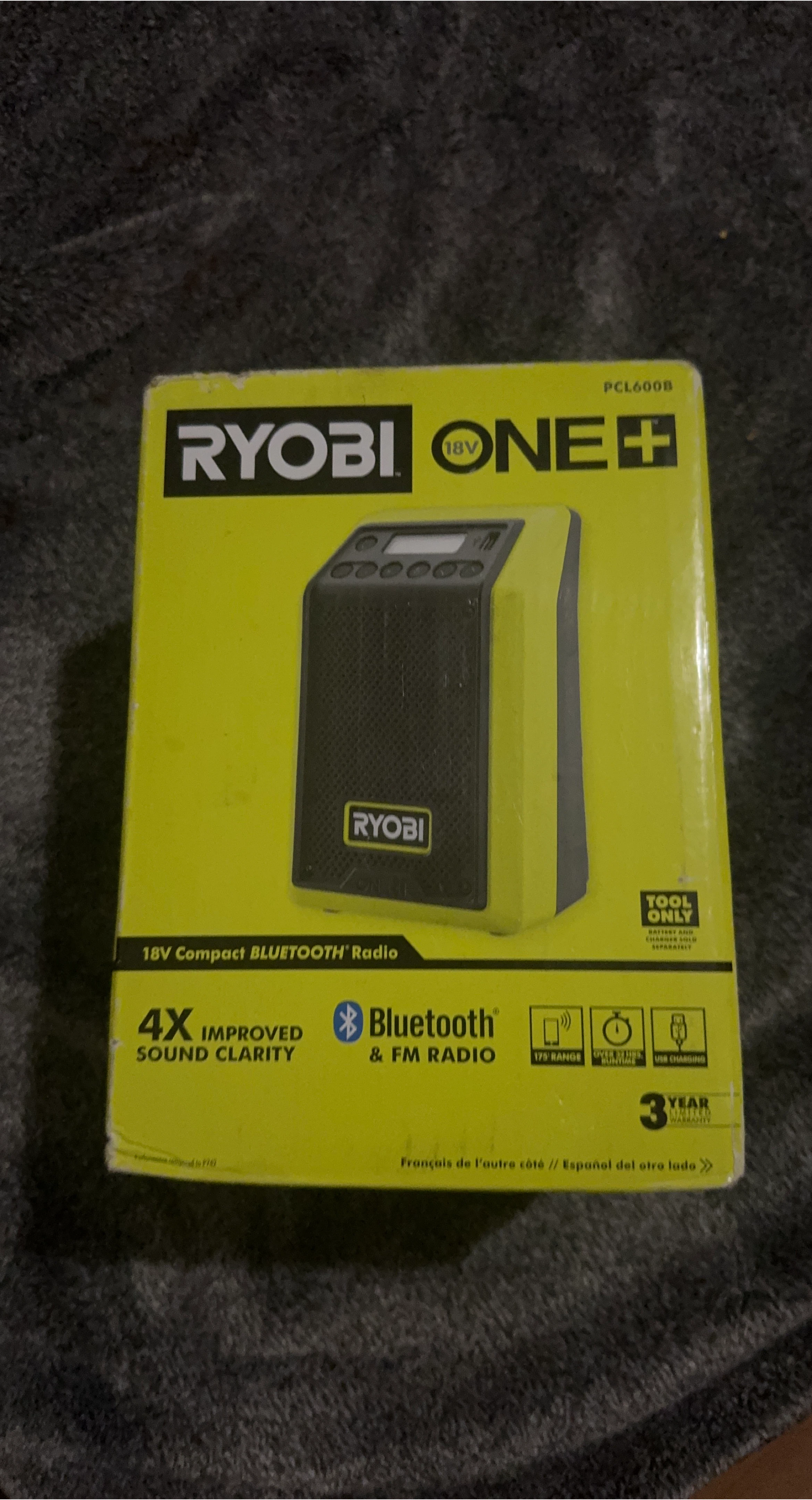 Ryobi ONE+ 18V Compact Bluetooth Radio - New in Box!