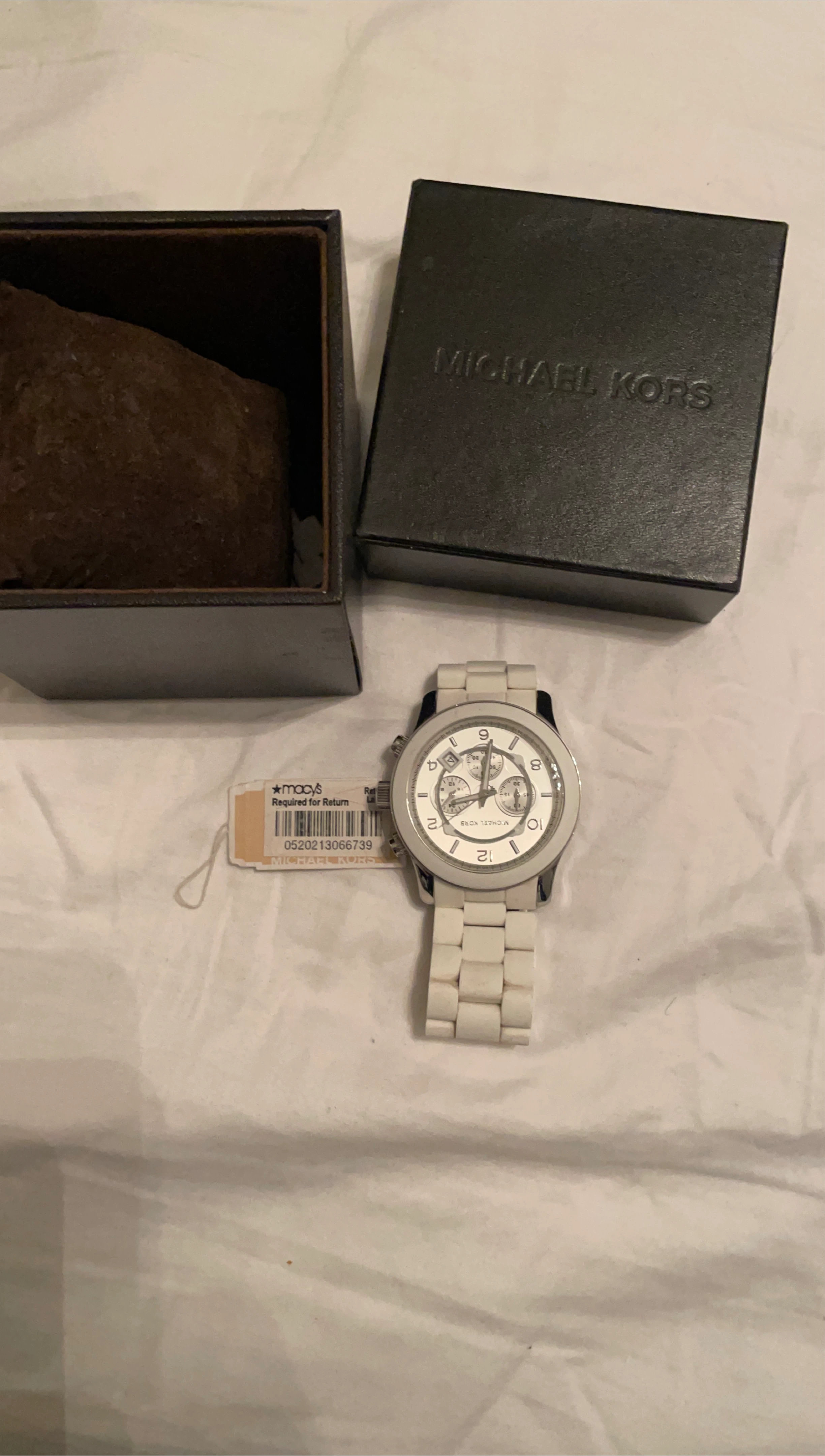 Michael Kors White Watch with Box
