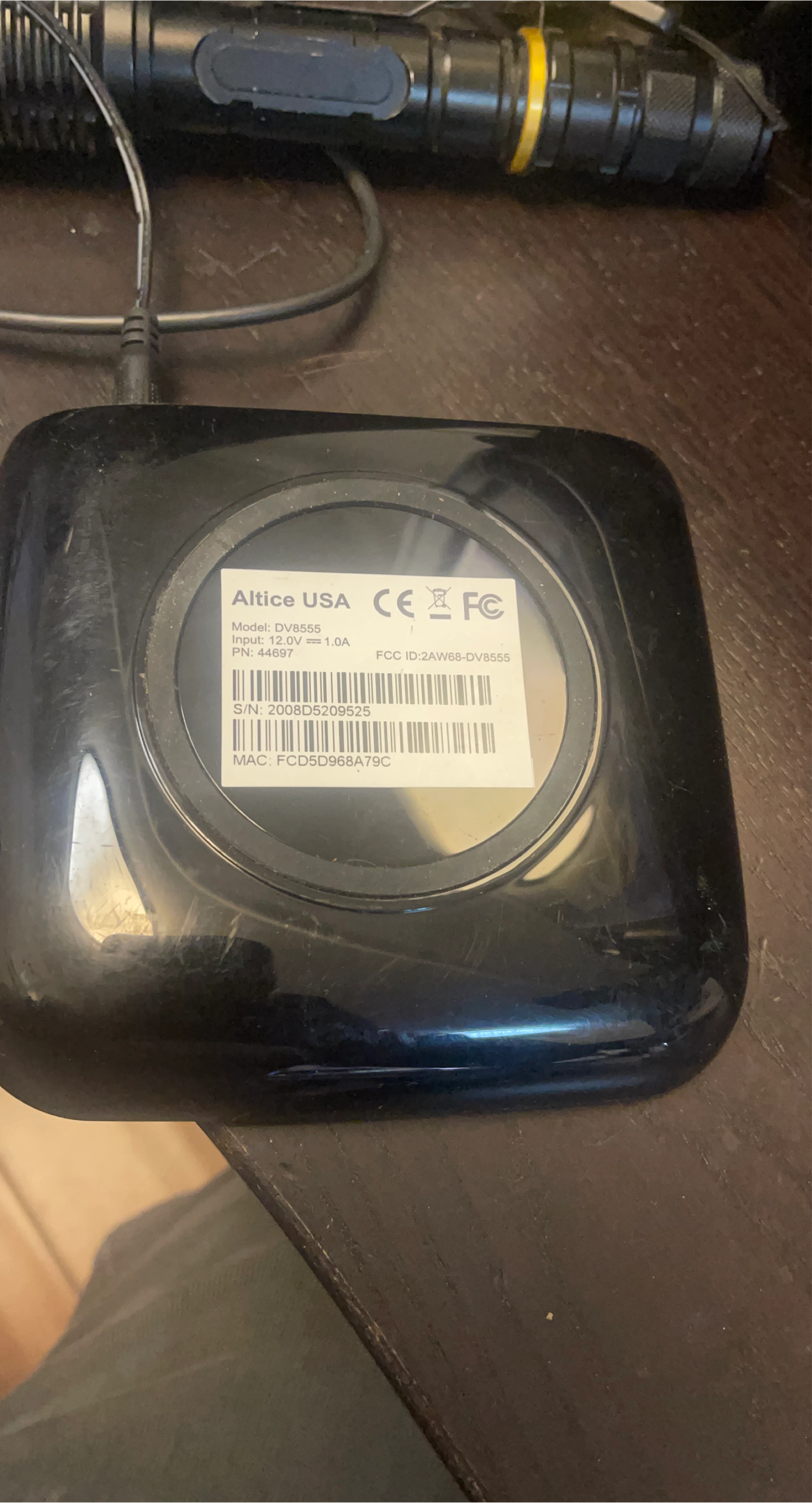 Altice USA DV8555 Set Top Box