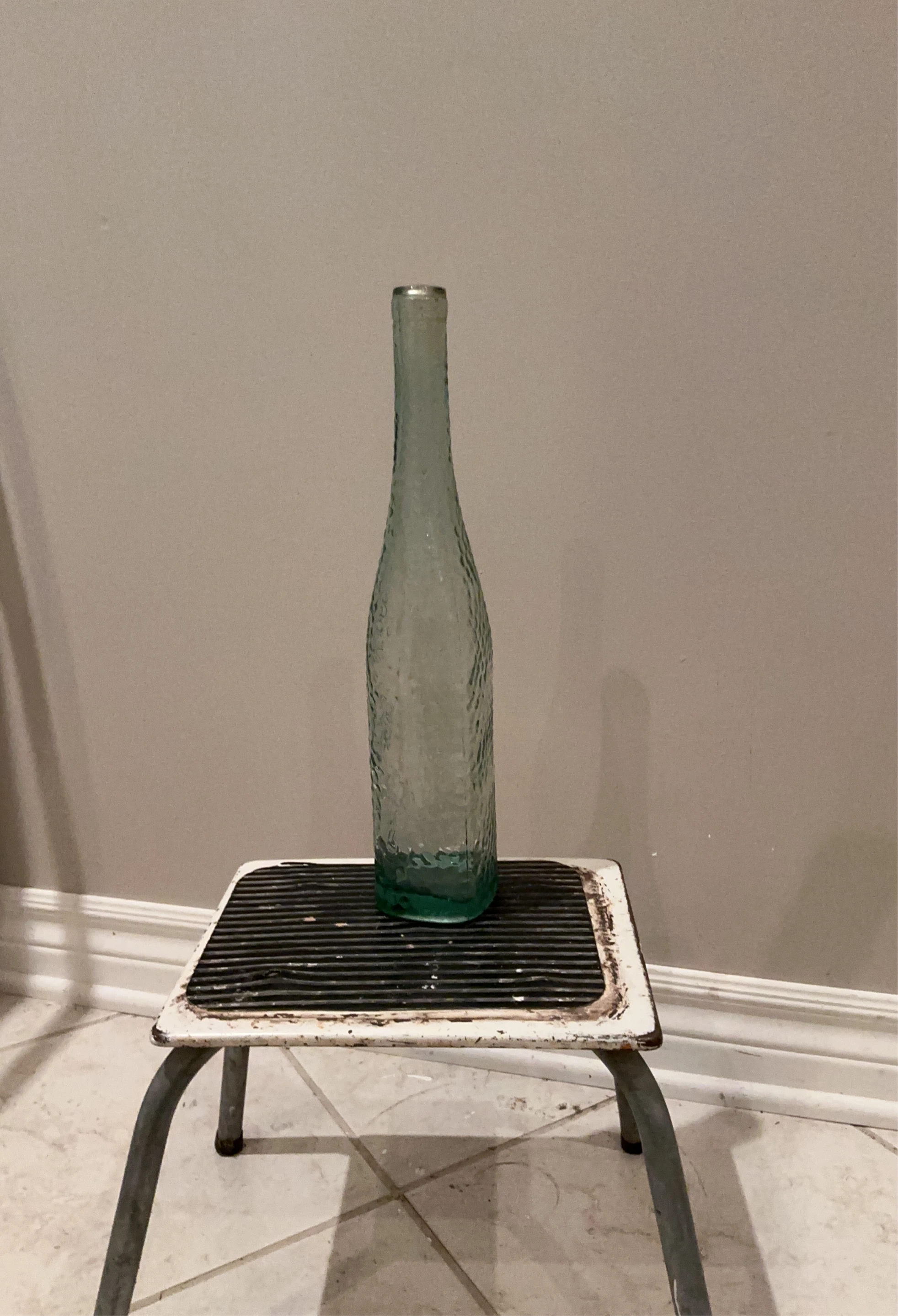 Decorative Light Green Glass Bottle