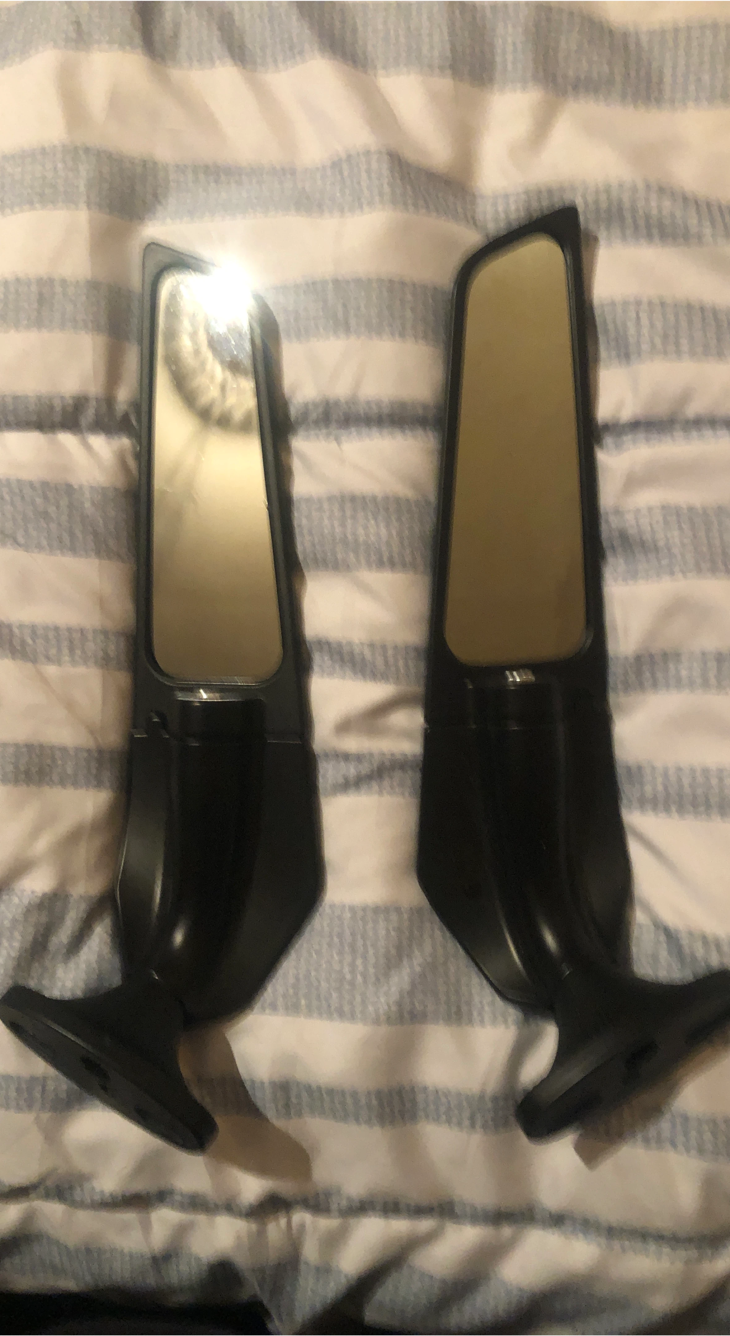 Pair of Black Car Side Mirrors