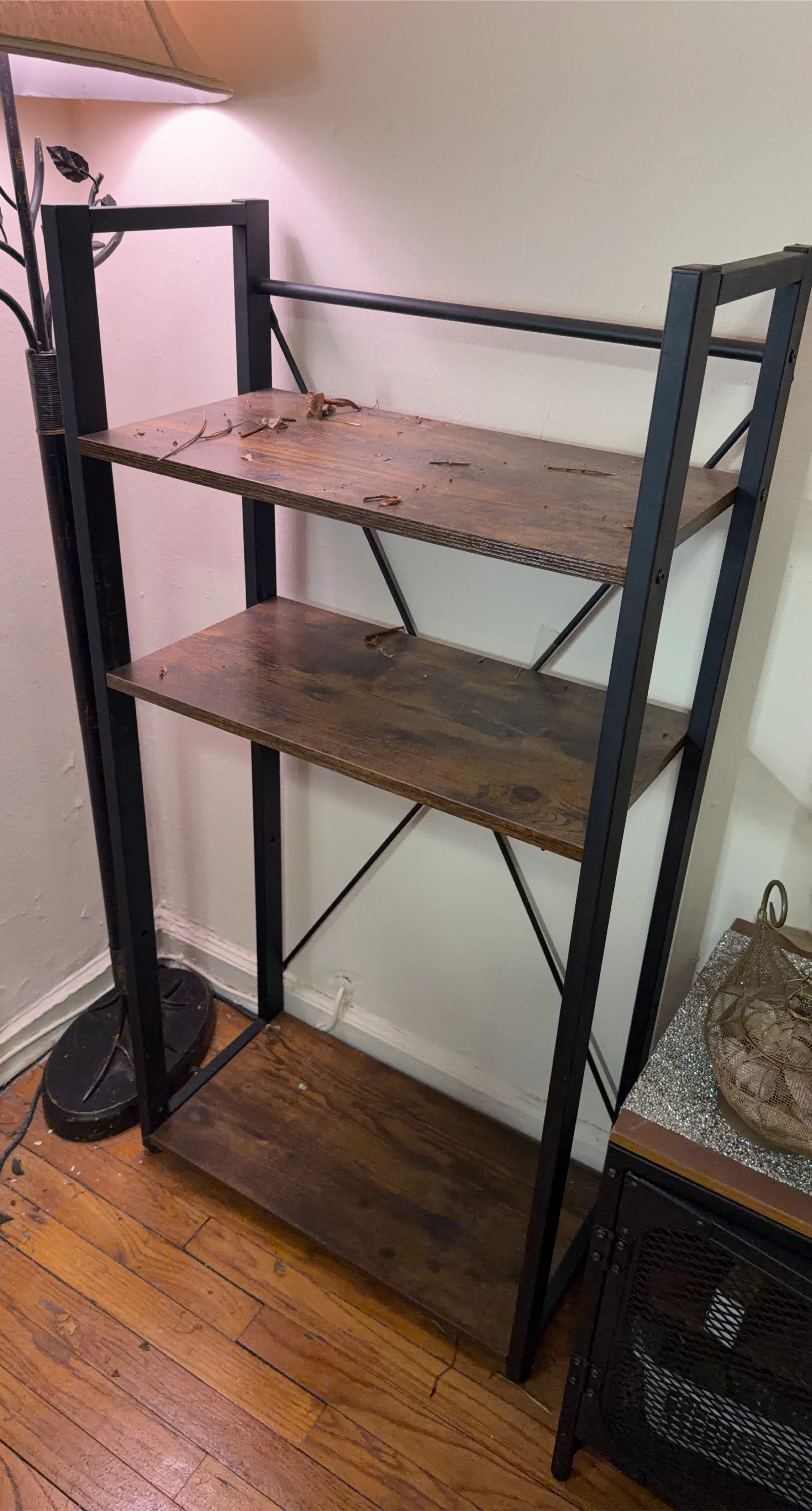 3-Tier Industrial Bookshelf