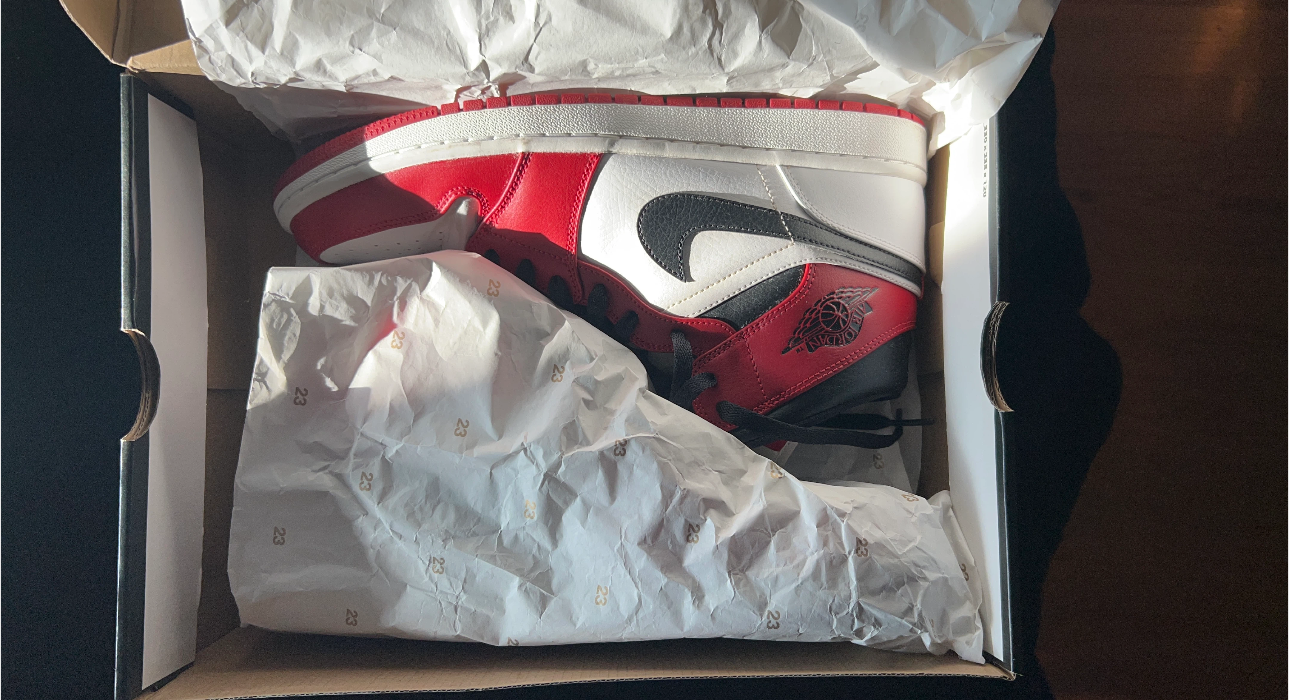 Nike Air Jordan 1 Mid Red/White - Like New!