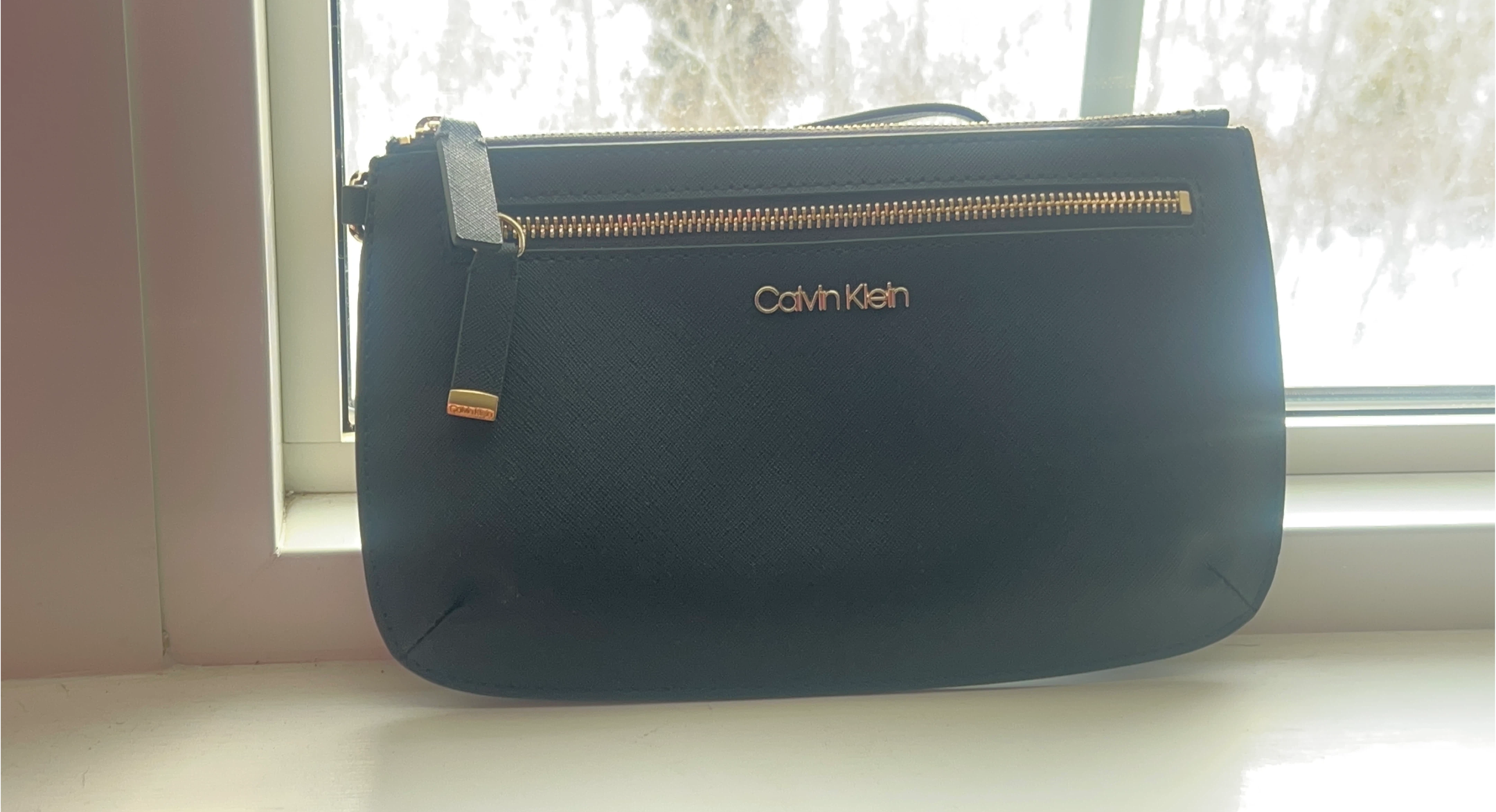 Calvin Klein Black Wristlet - new