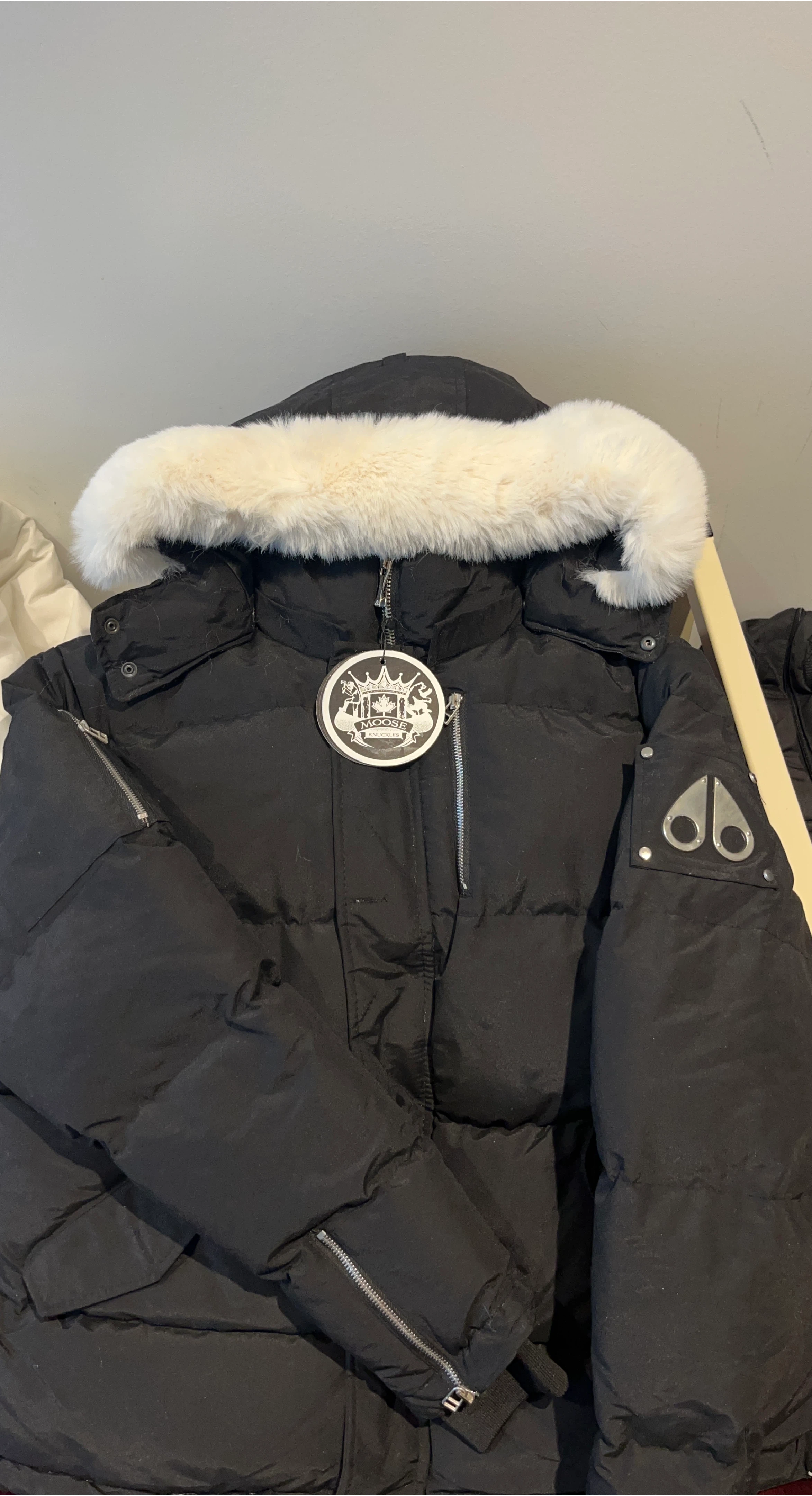 Moose Knuckles Black Down Parka