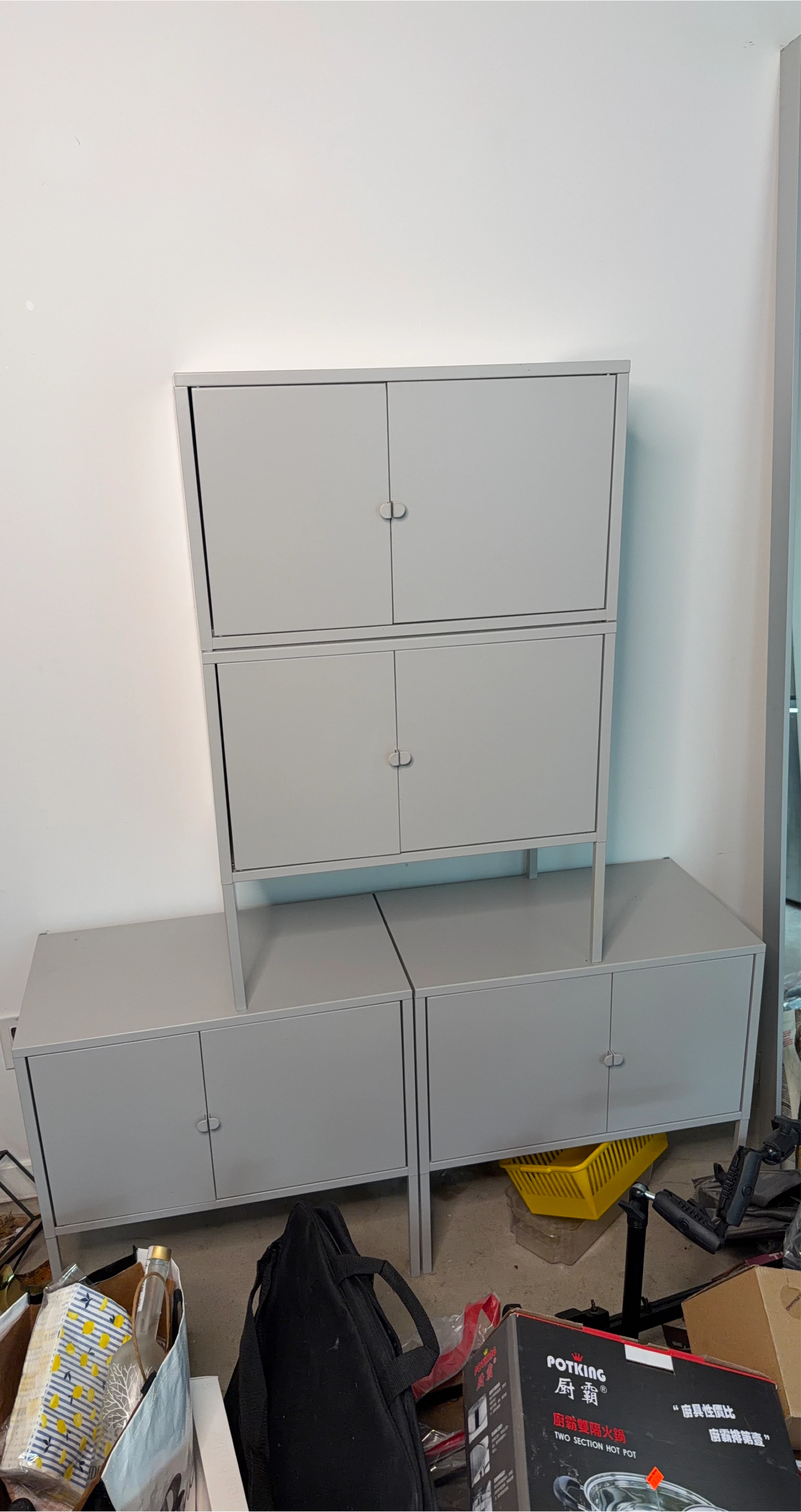 Gray Storage Cabinet