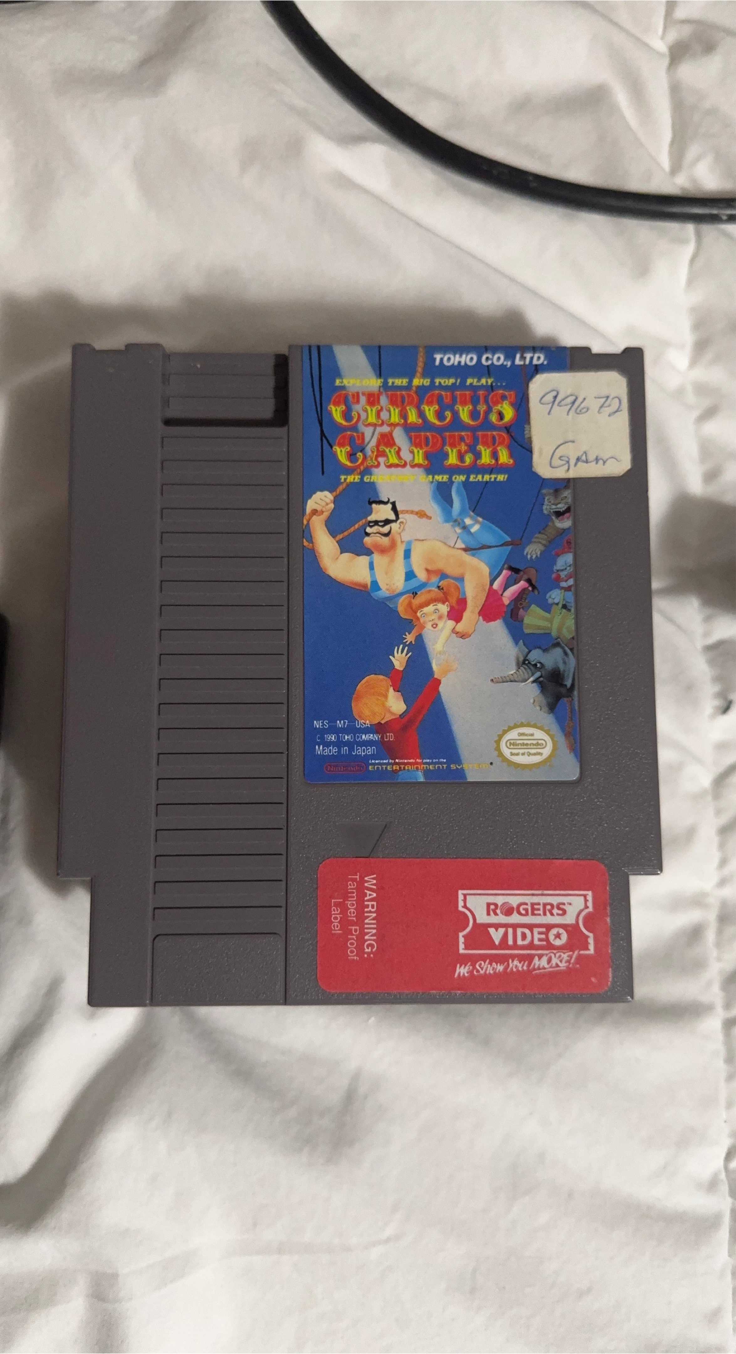 Circus Caper NES Game Cartridge