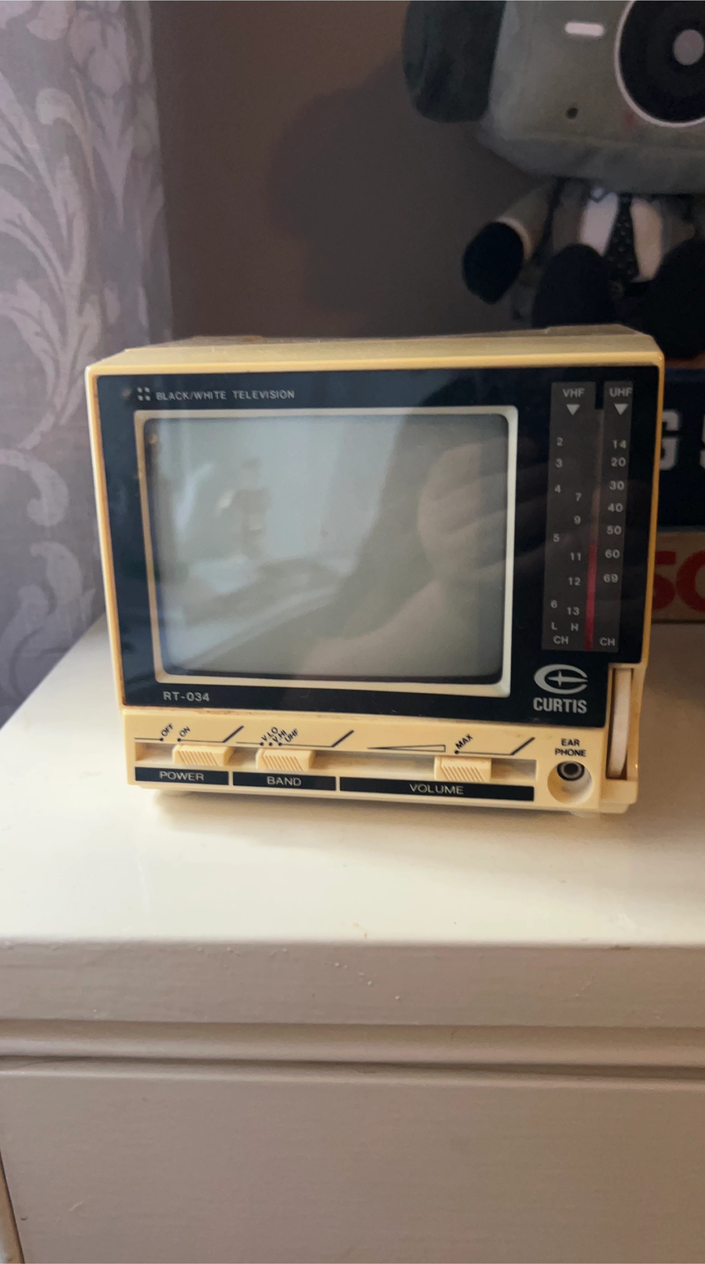 Curtis RT-034 Black and White Television