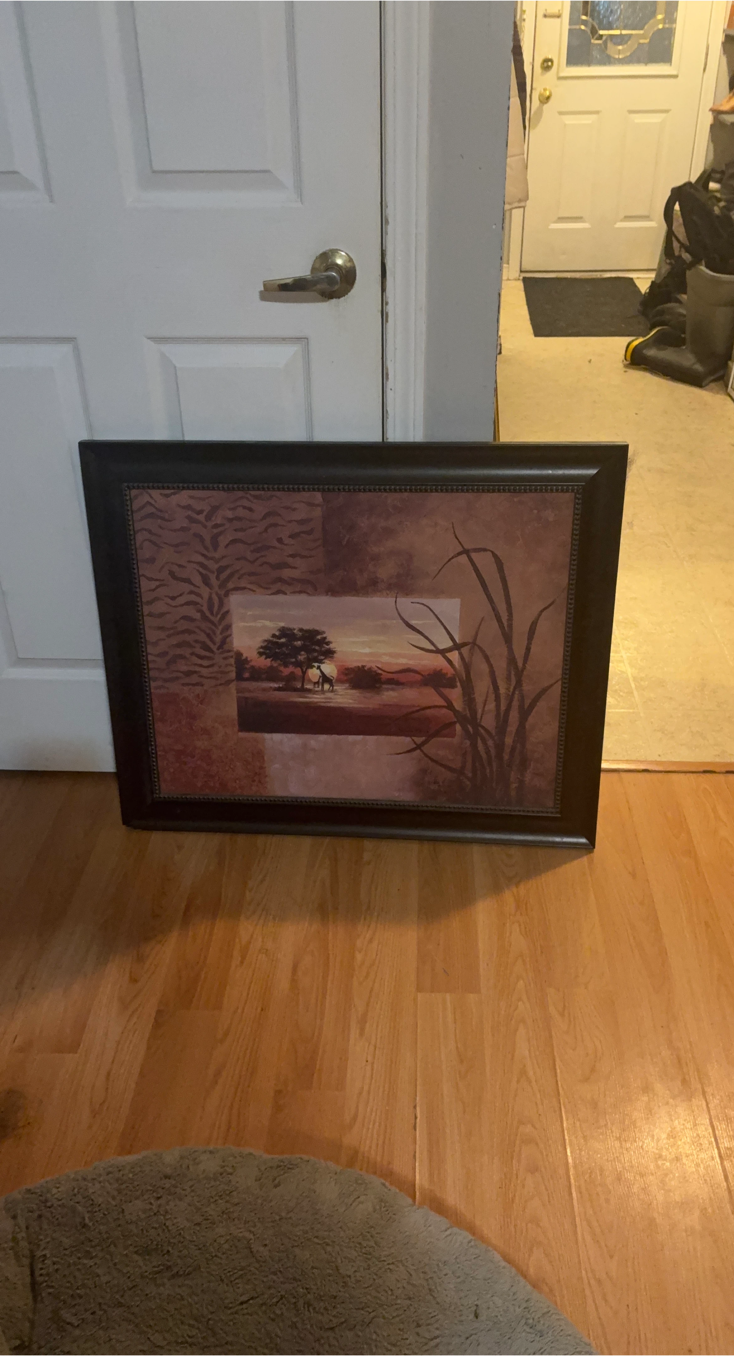 Framed African Sunset Wall Art