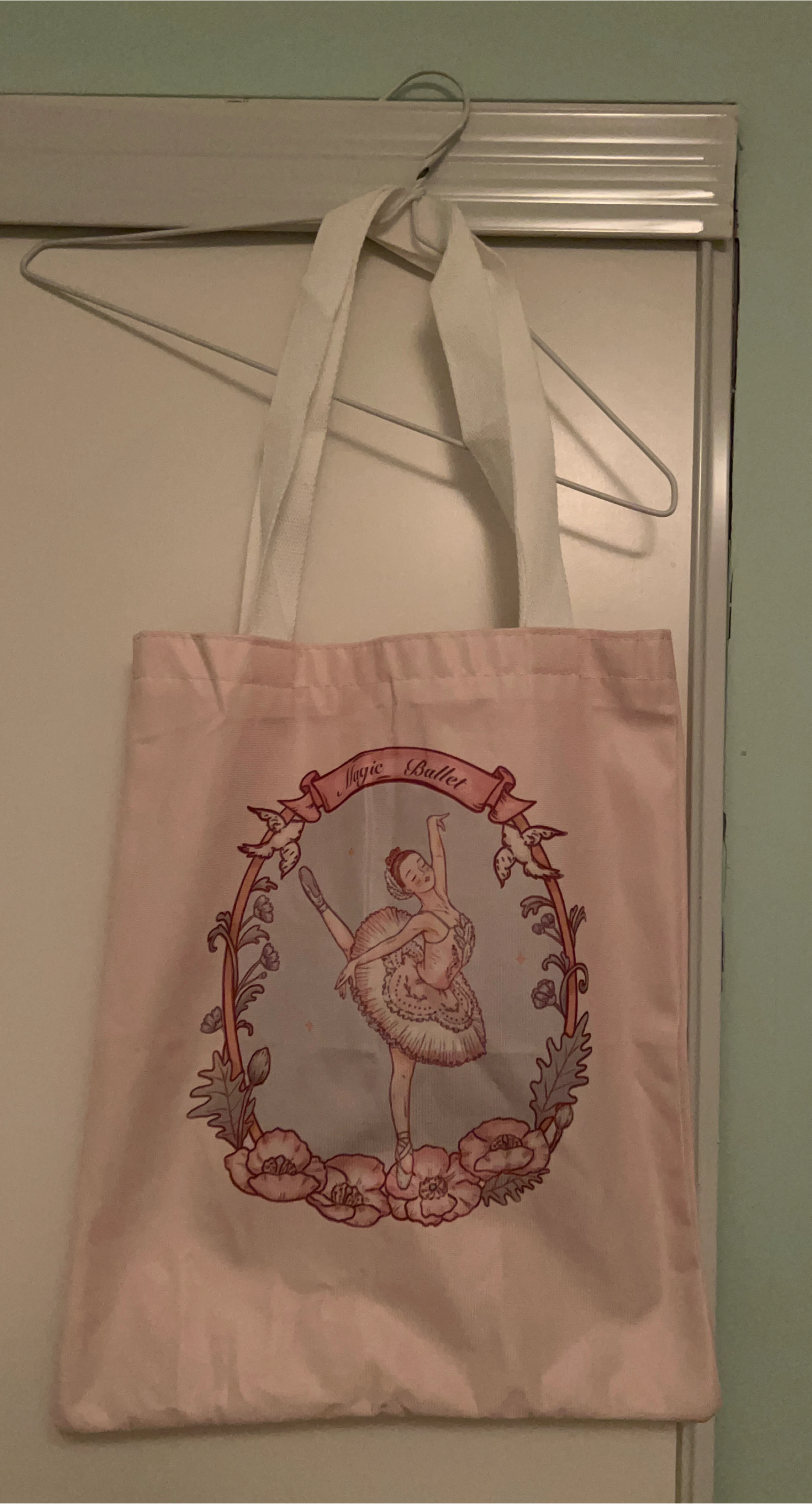 Pink Ballet Tote Bag
