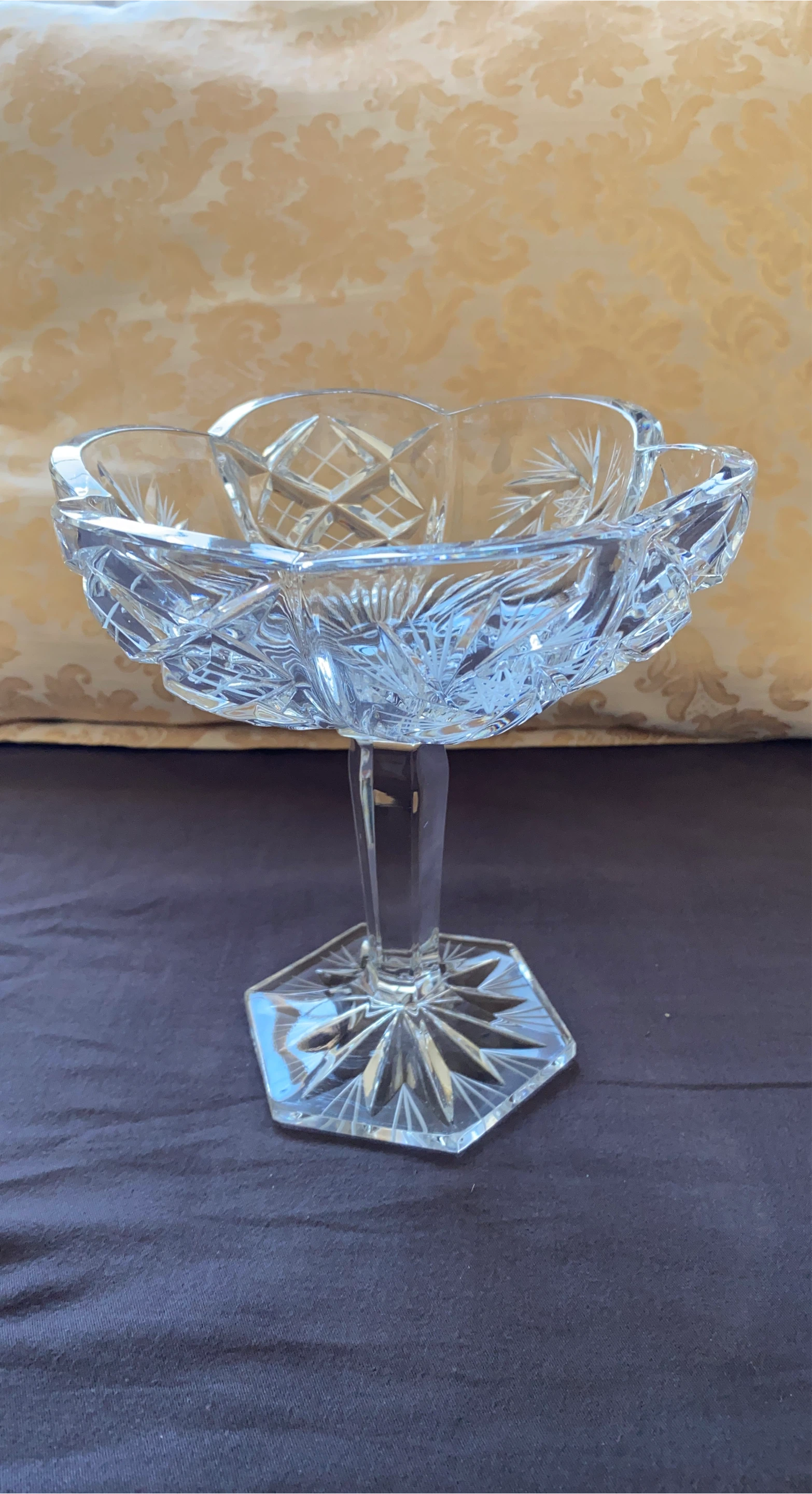 Crystal Footed Candy Dish