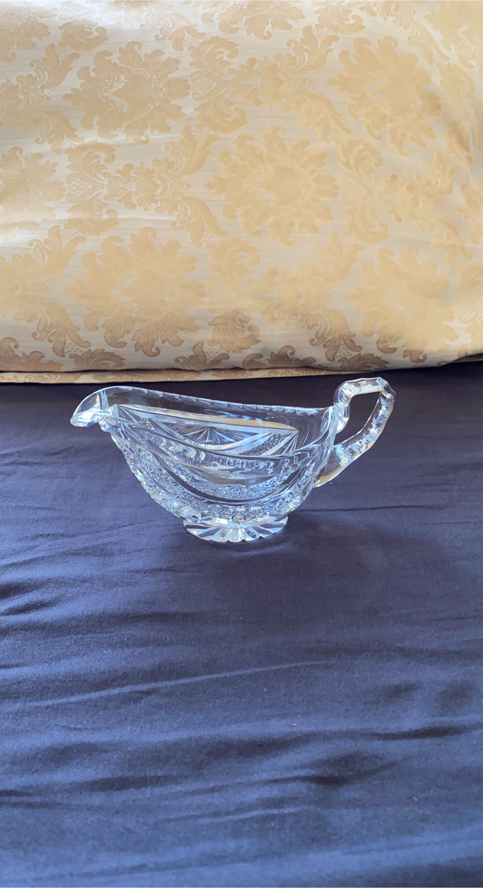 Crystal Gravy Boat