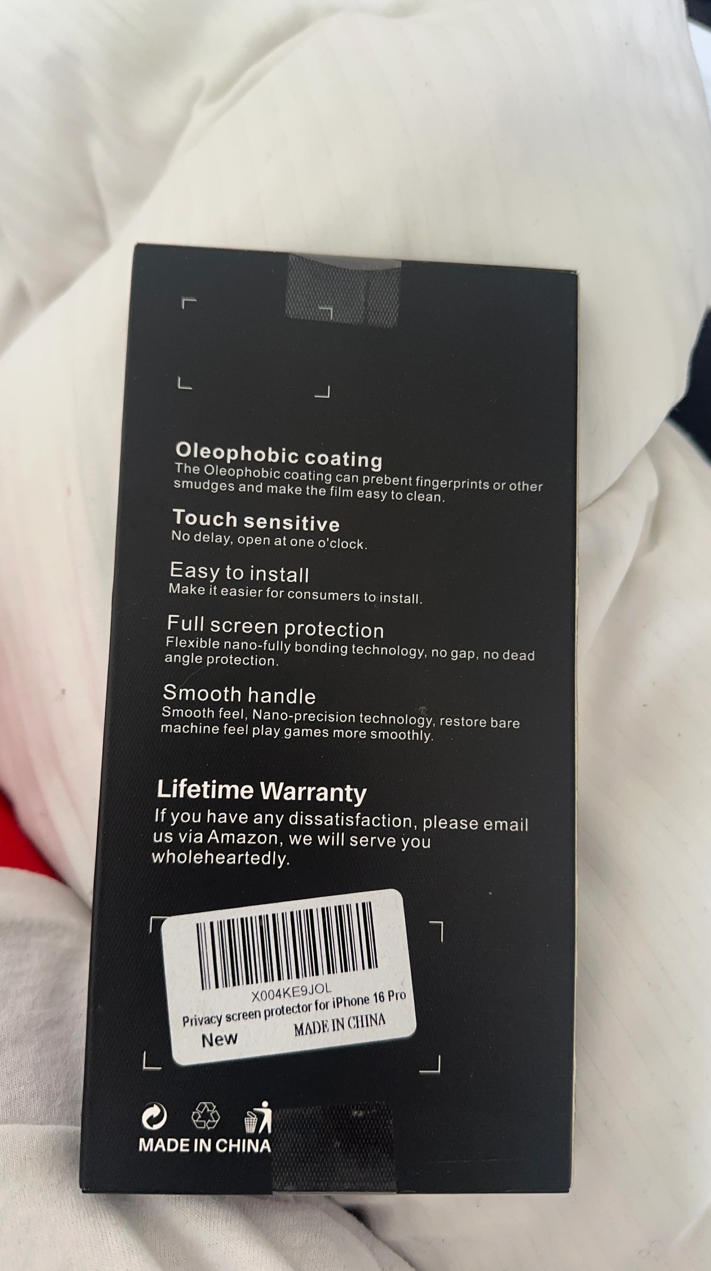 Privacy Screen Protector for iPhone 16 Pro