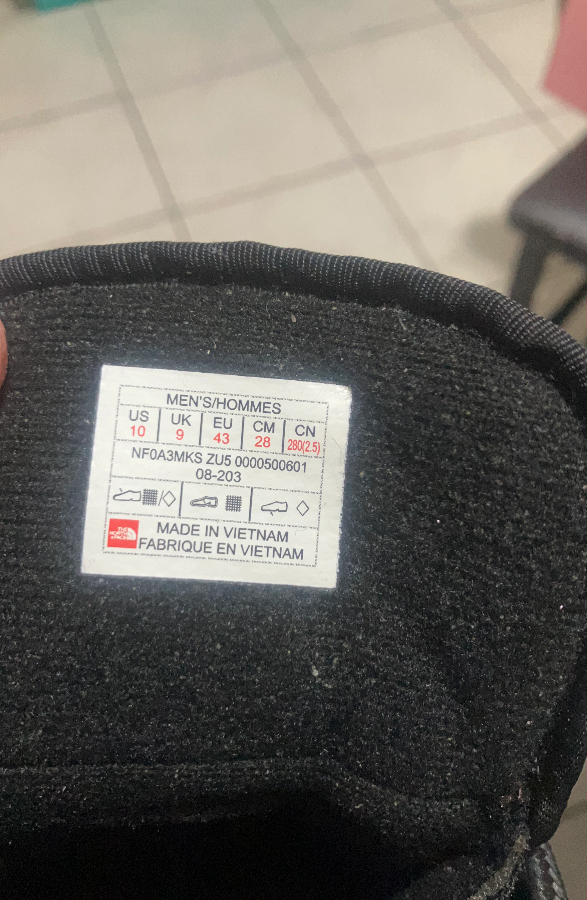 The North Face Men's Black Winter Boots Size 10