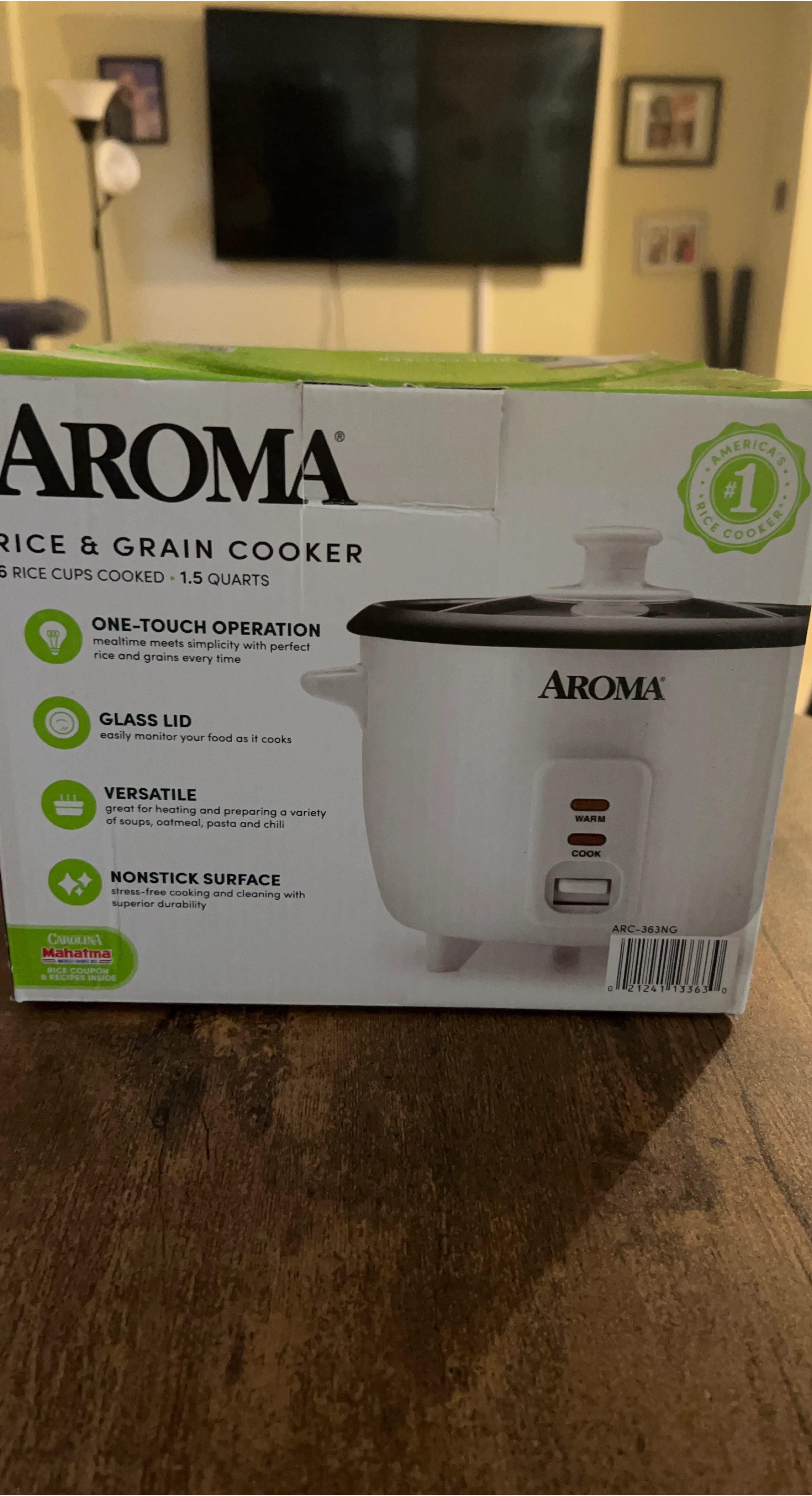 Aroma Rice & Grain Cooker 1.5 Quarts