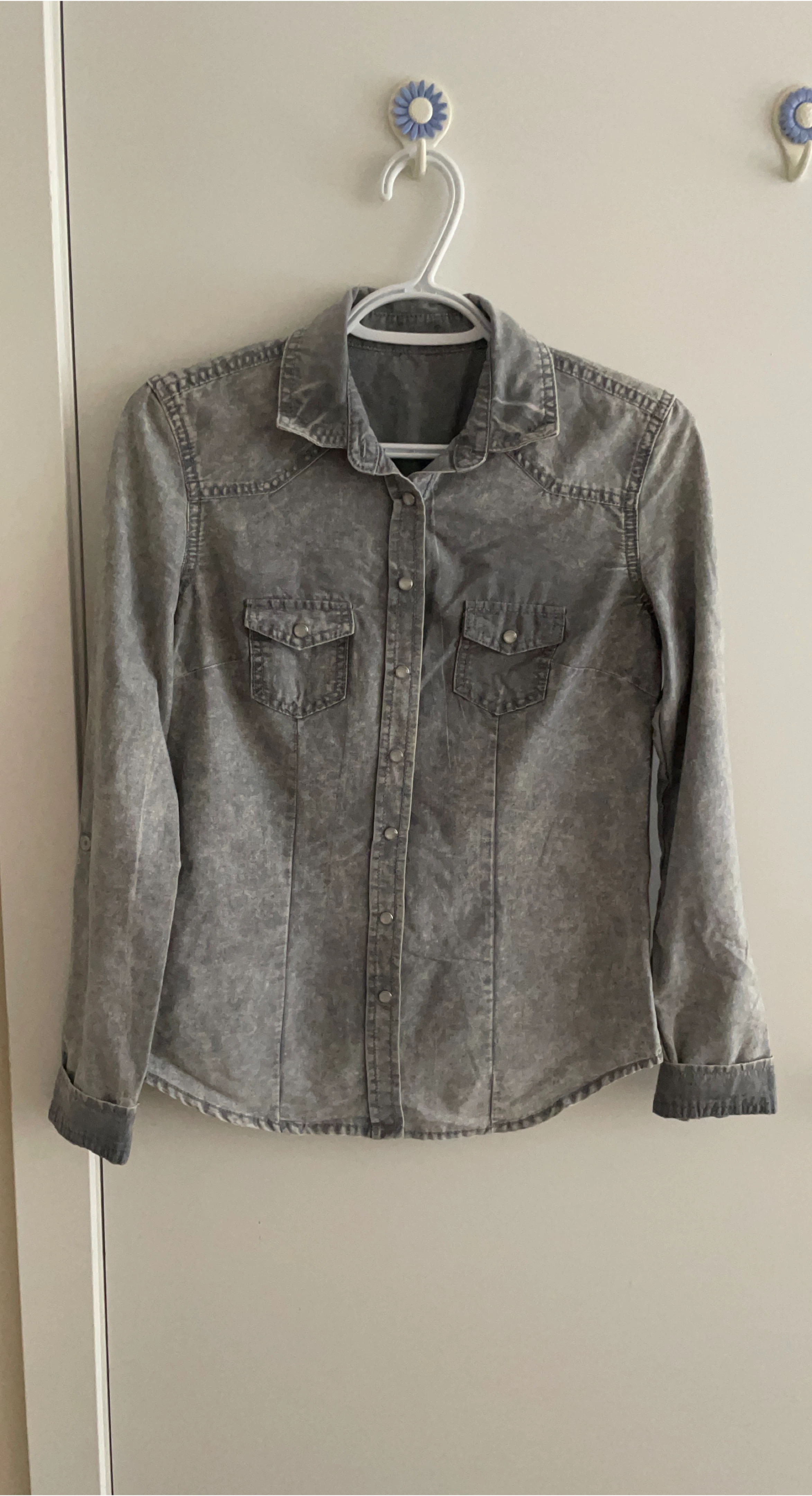 Grey Denim Shirt