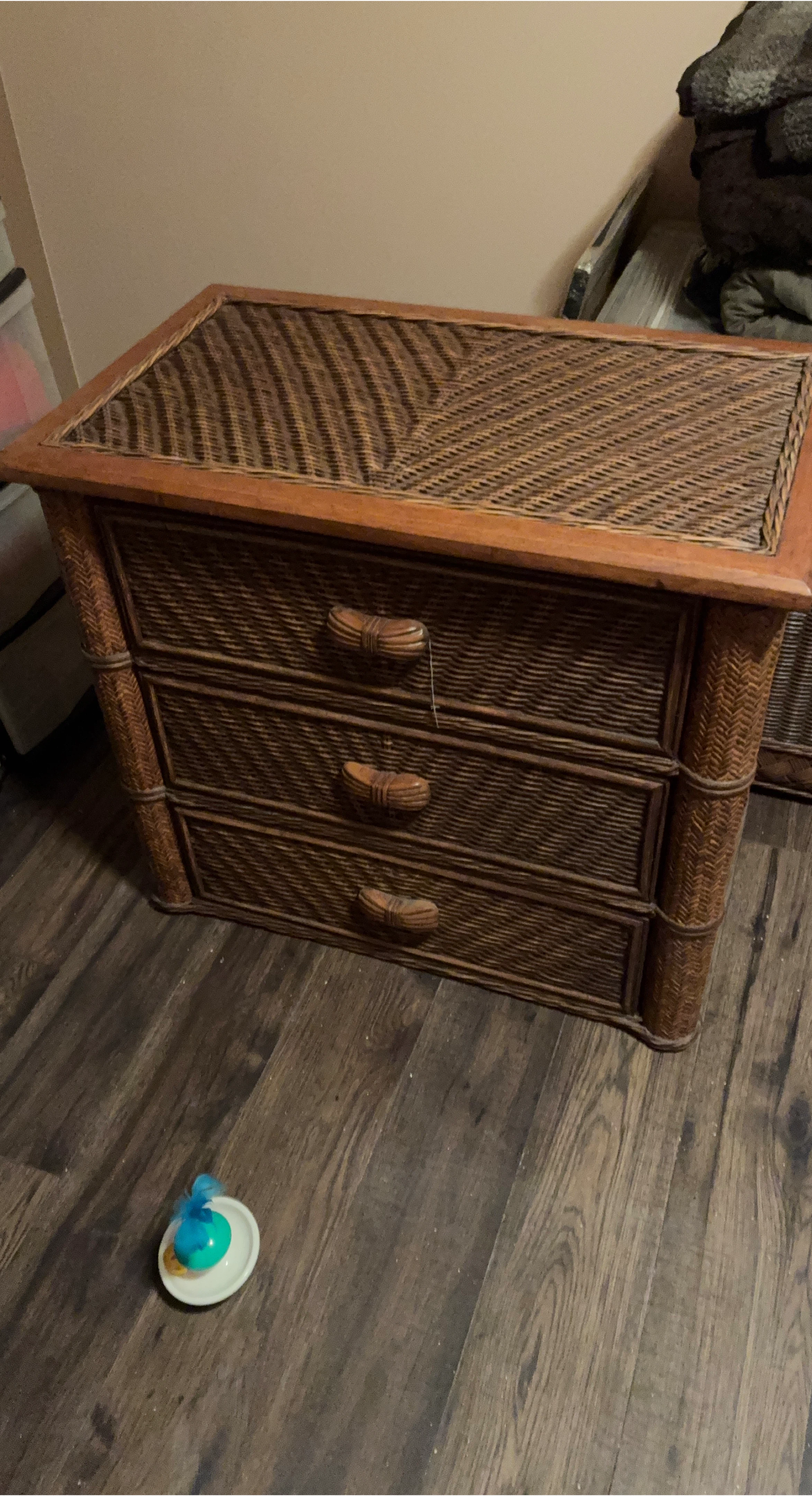 Wicker 3-Drawer Chest