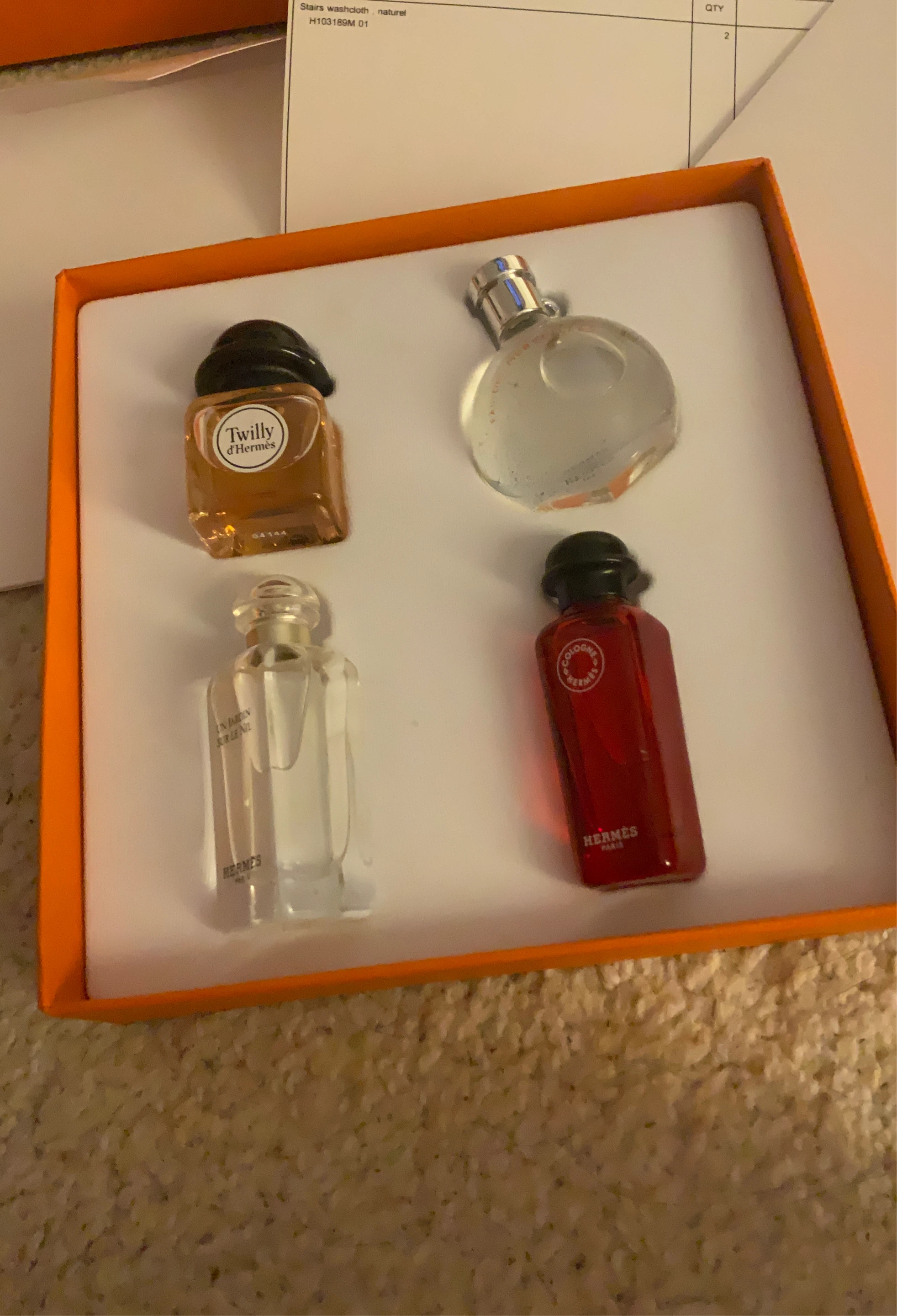 Hermès Miniature Perfume Set