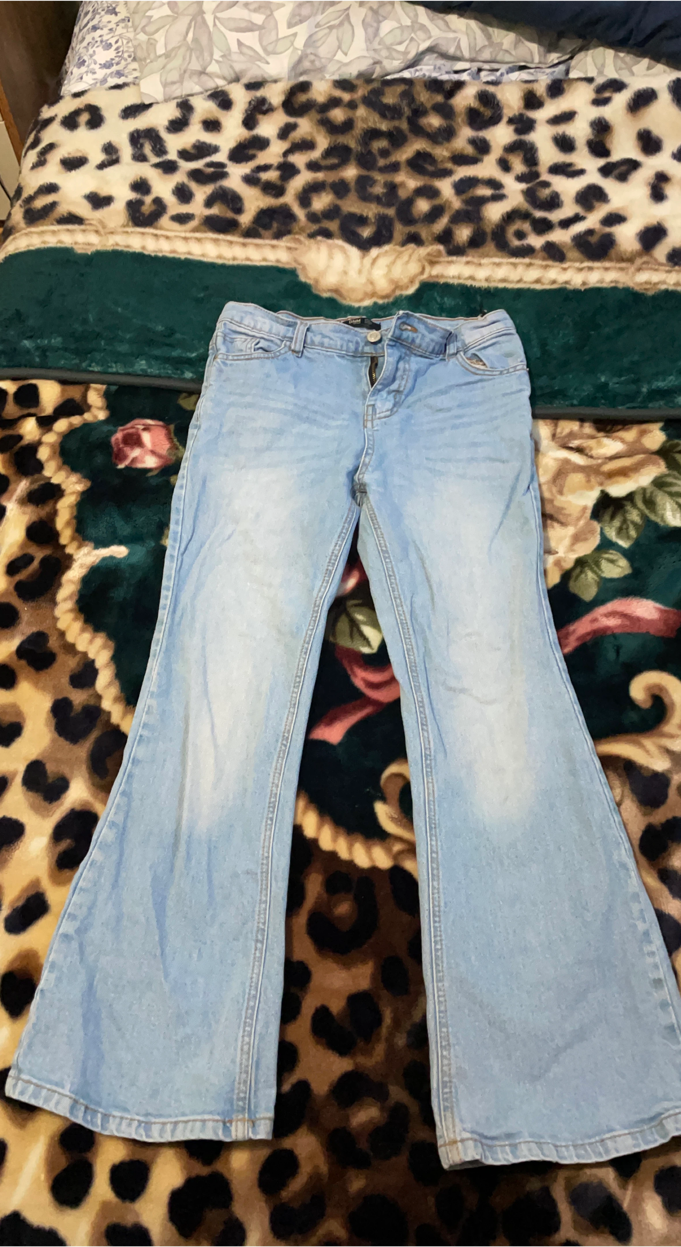 DNM Splash Light Wash Flare Jeans