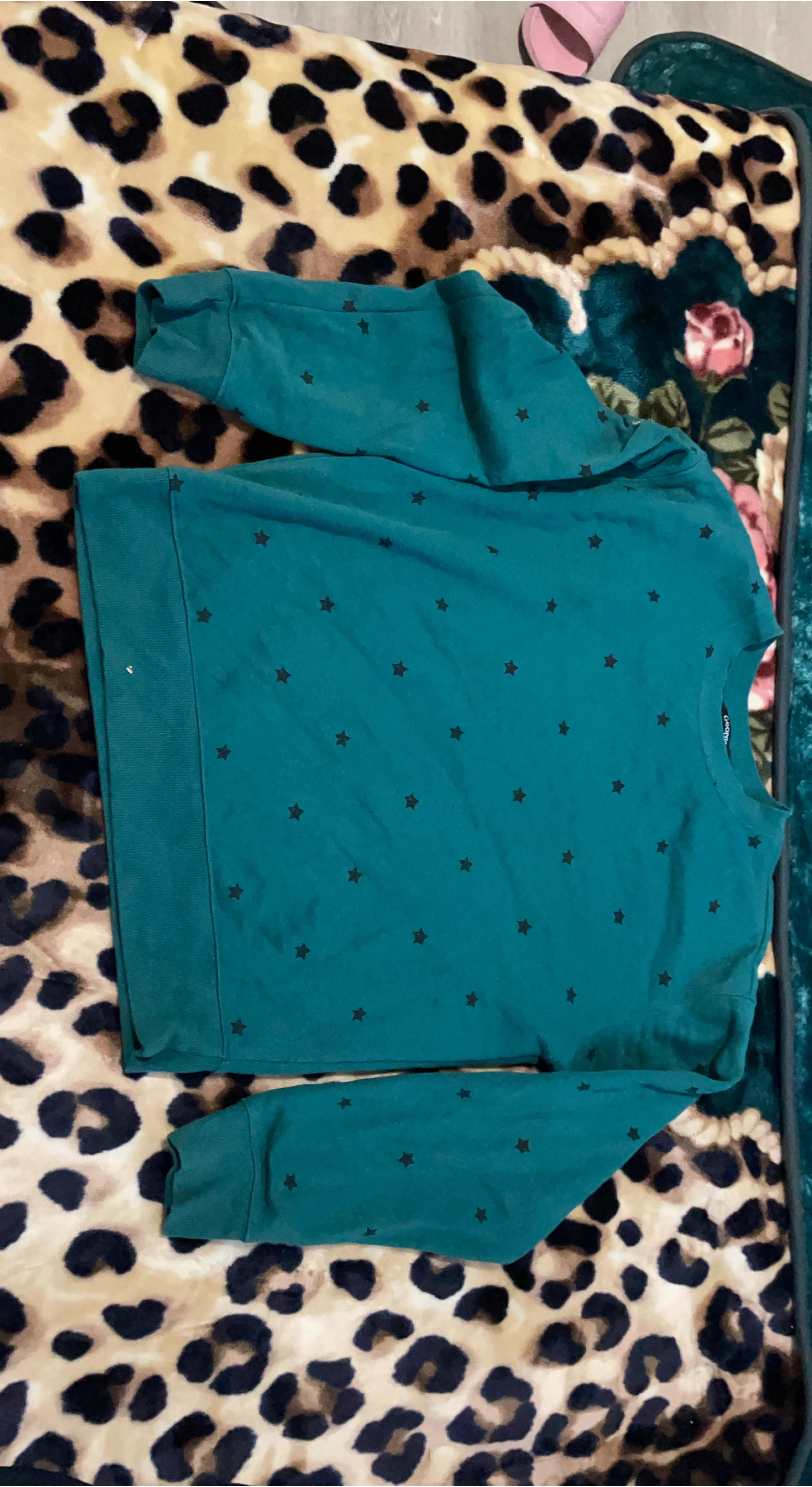 George Teal Star Print Sweatshirt M/M
