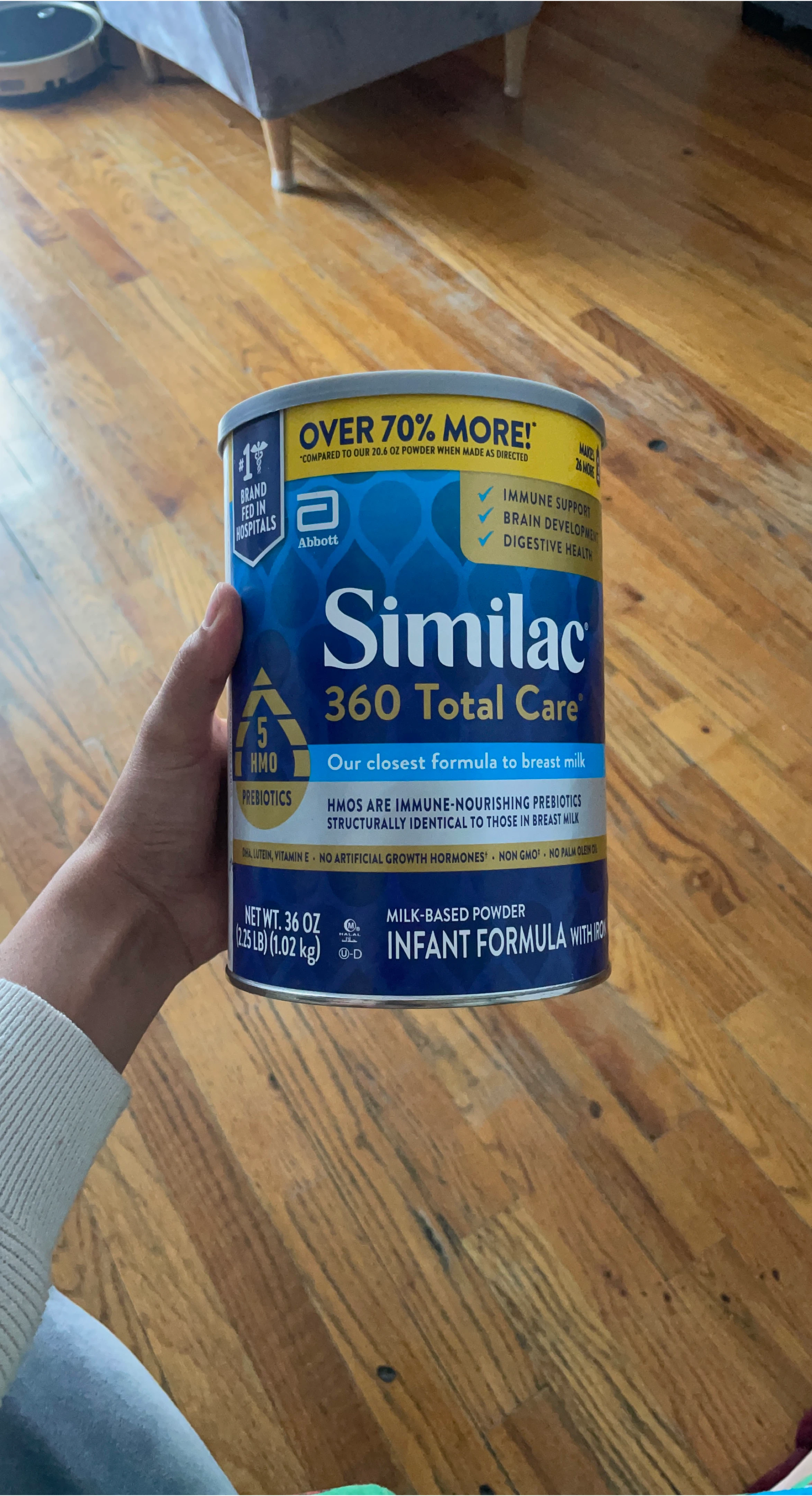 Similac 360 Total Care Infant Formula 36 oz