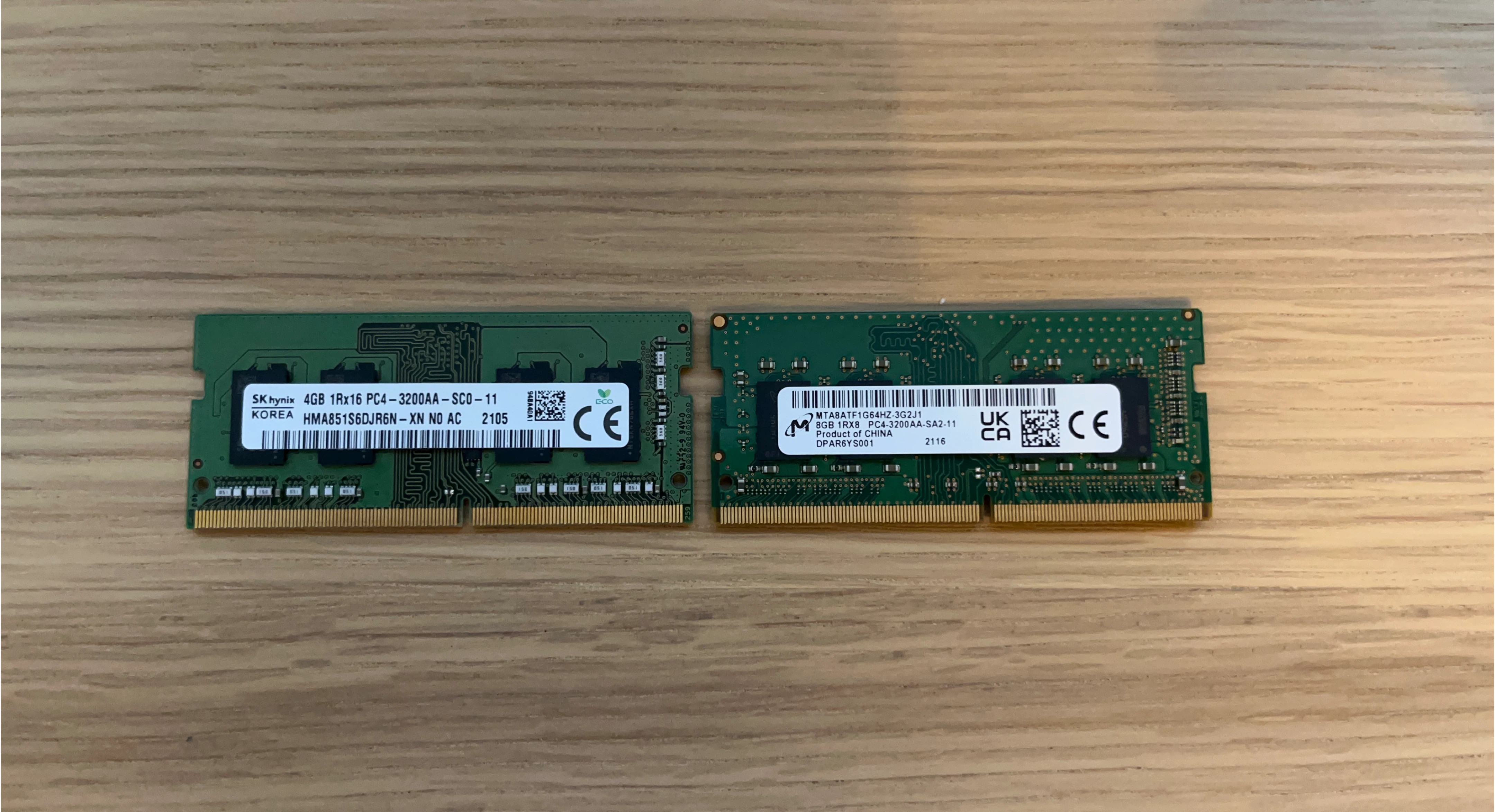 SK hynix & Micron DDR4 RAM - 4GB & 8GB PC4-3200AA
