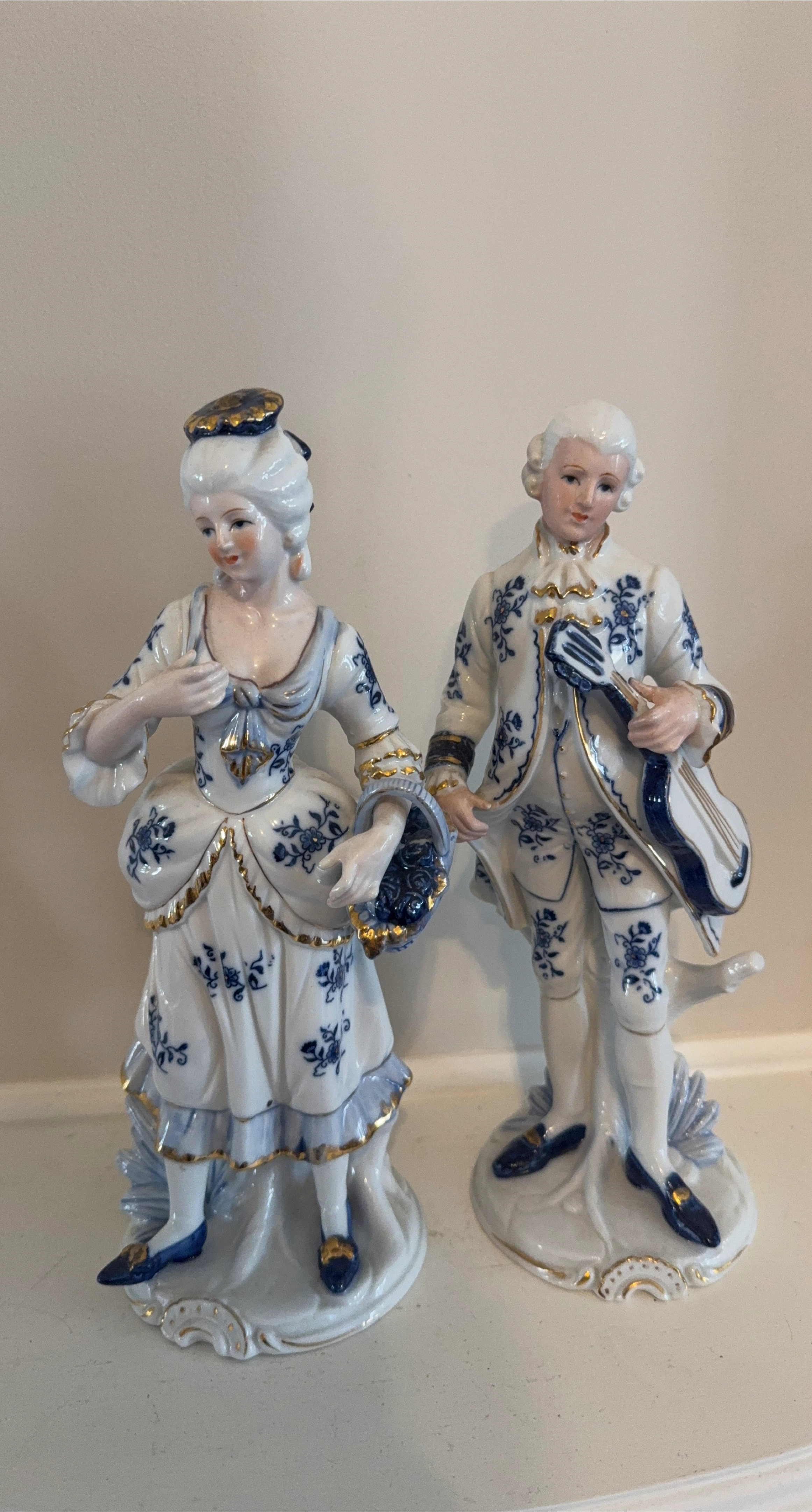 Pair of Porcelain Figurines - Man and Woman