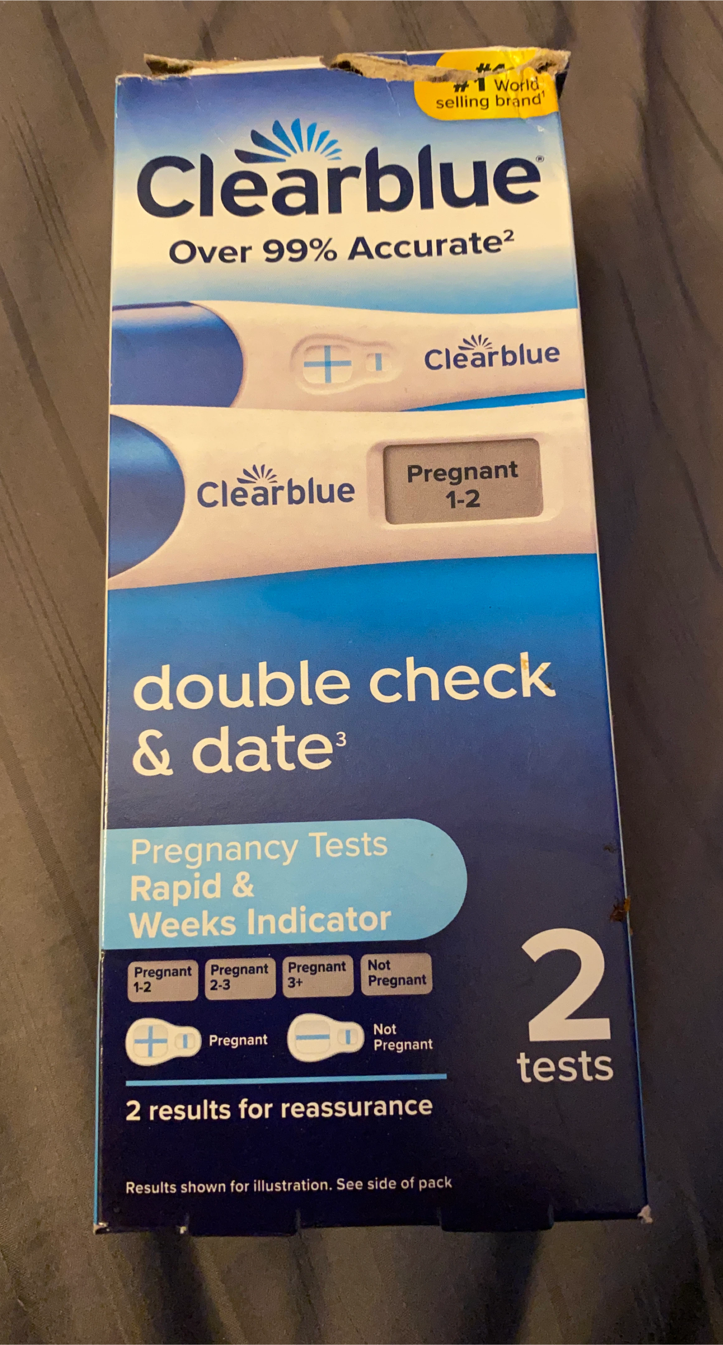 Clearblue Double Check & Date Pregnancy Tests - 2 Tests