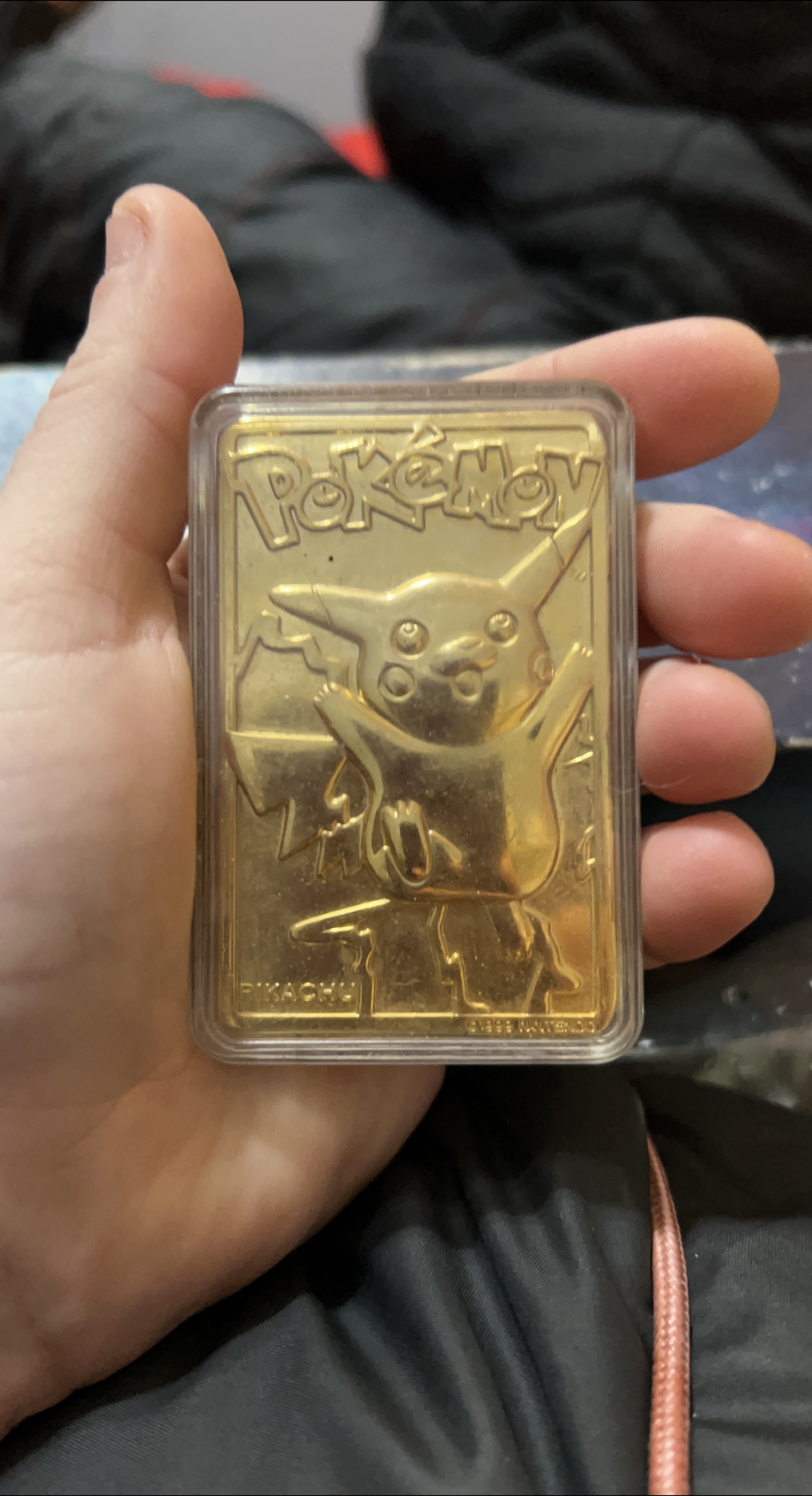 Pokemon Gold Plated Pikachu Bar