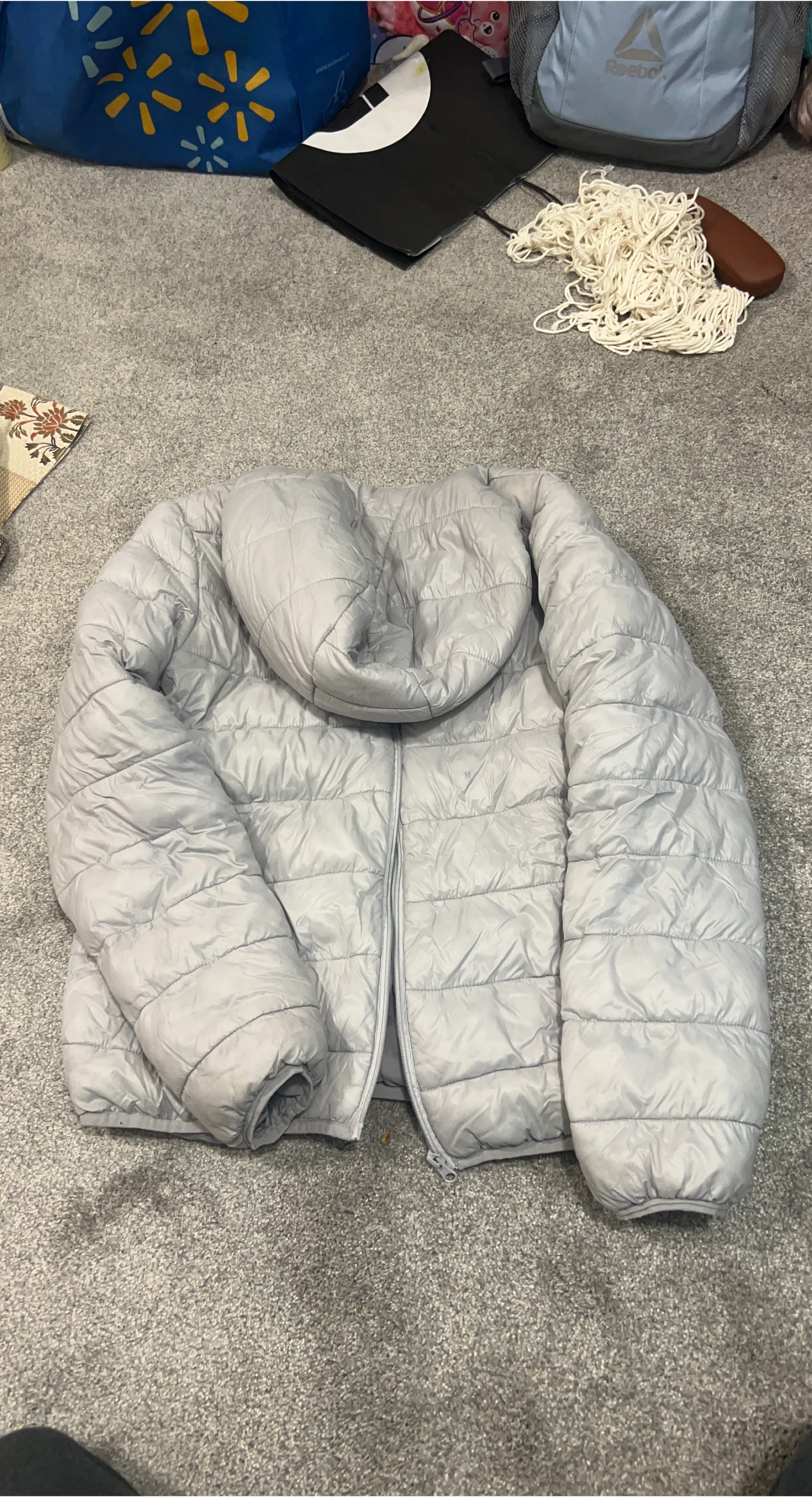 Lightweight Puffer Jacket - Grey