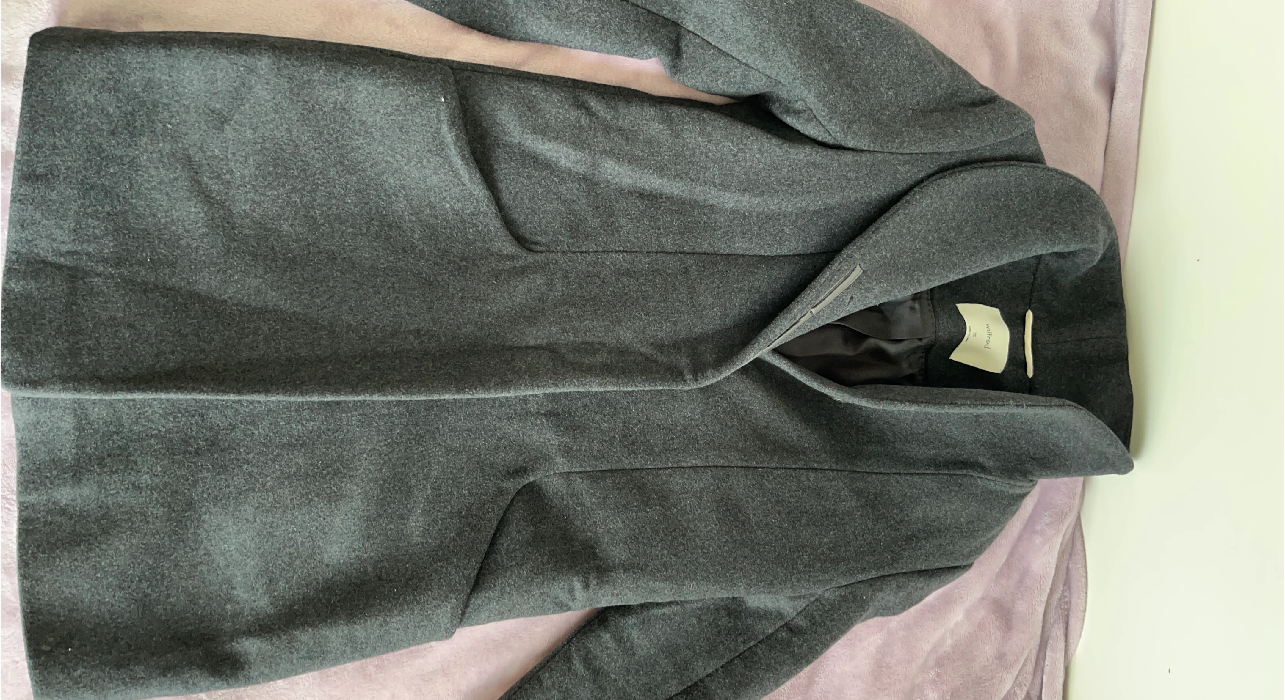 Wilfred Wool Coat - Charcoal Grey