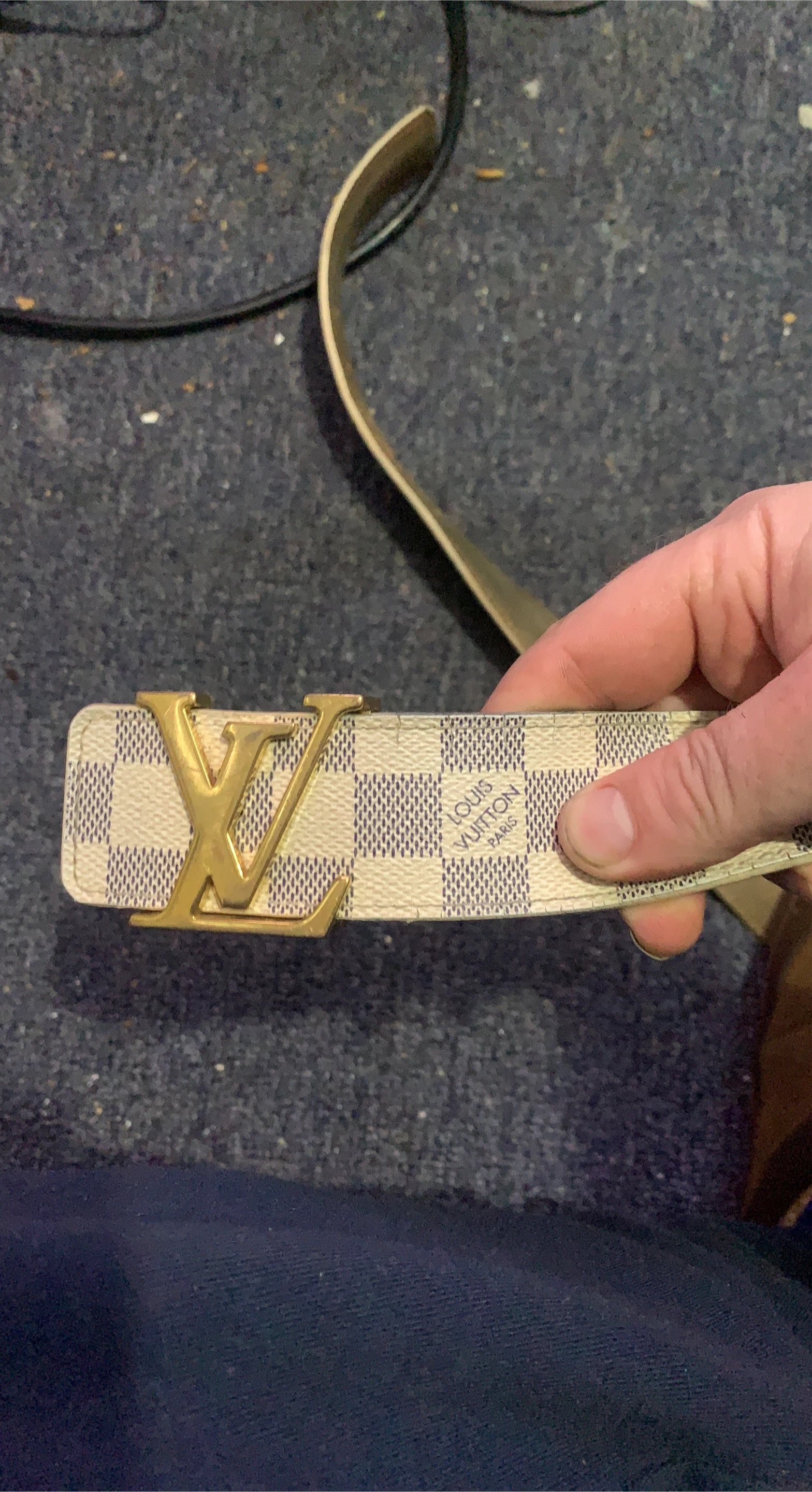 Louis Vuitton Damier Azur Belt