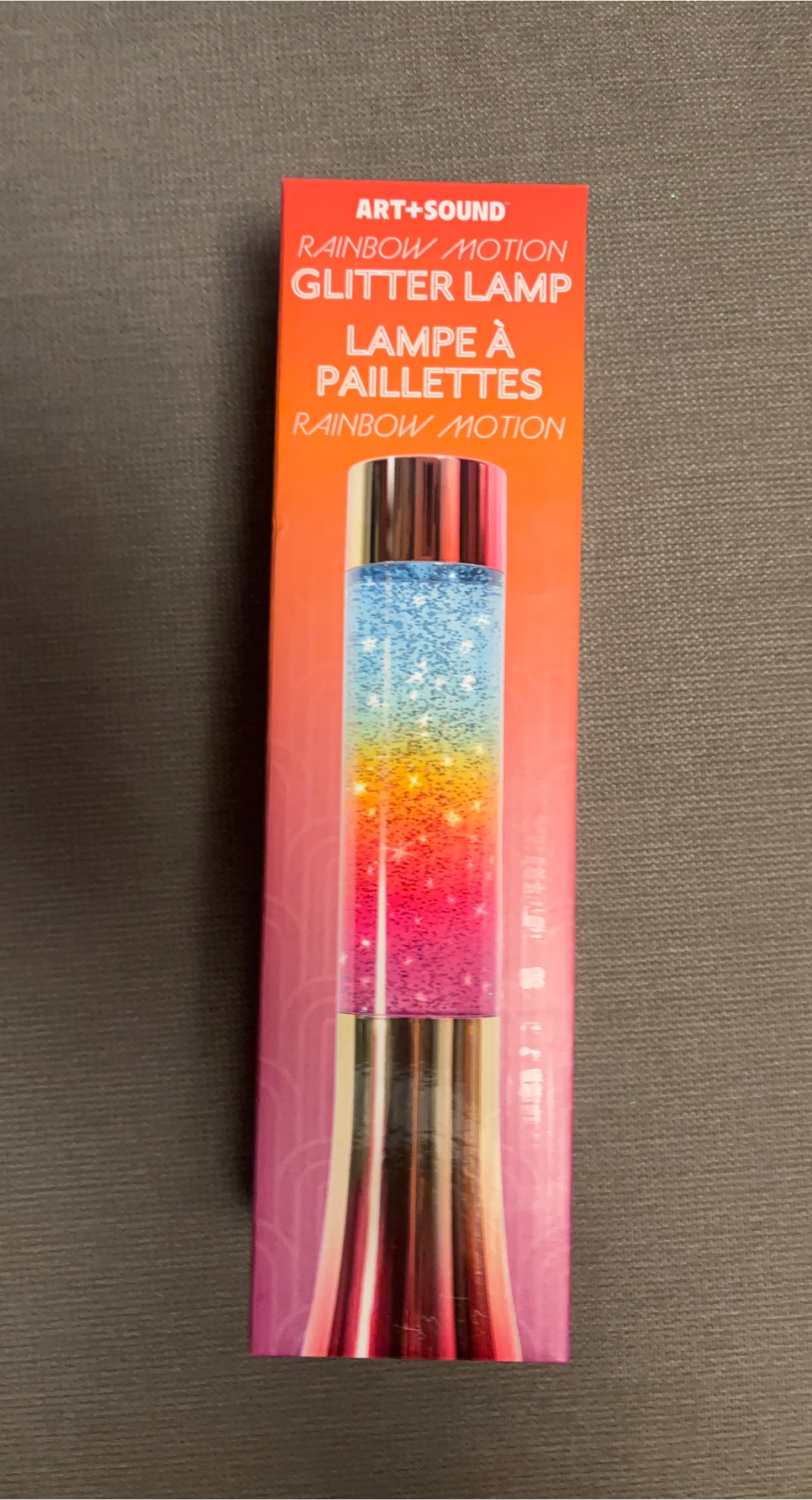 new! Art+Sound Rainbow Motion Glitter Lamp