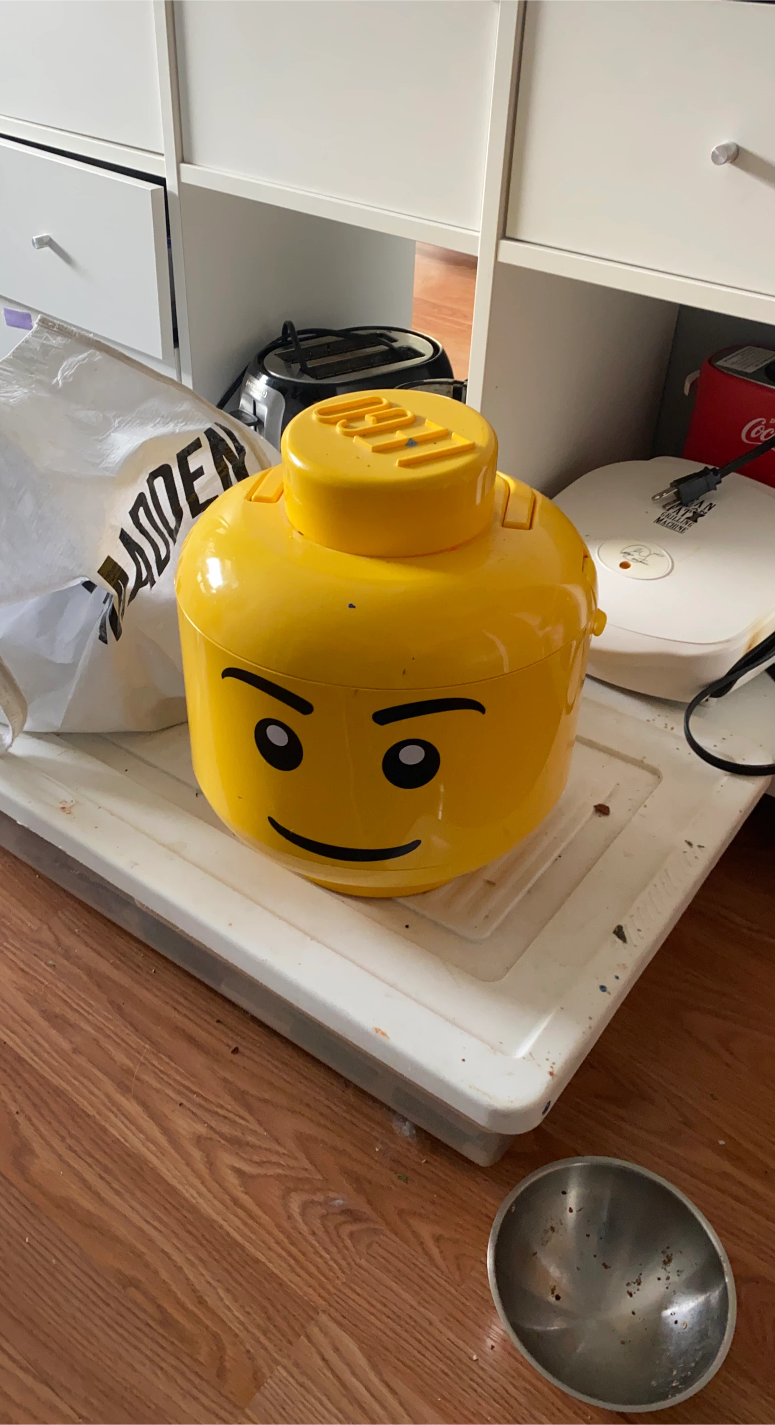 LEGO Head Storage Bin