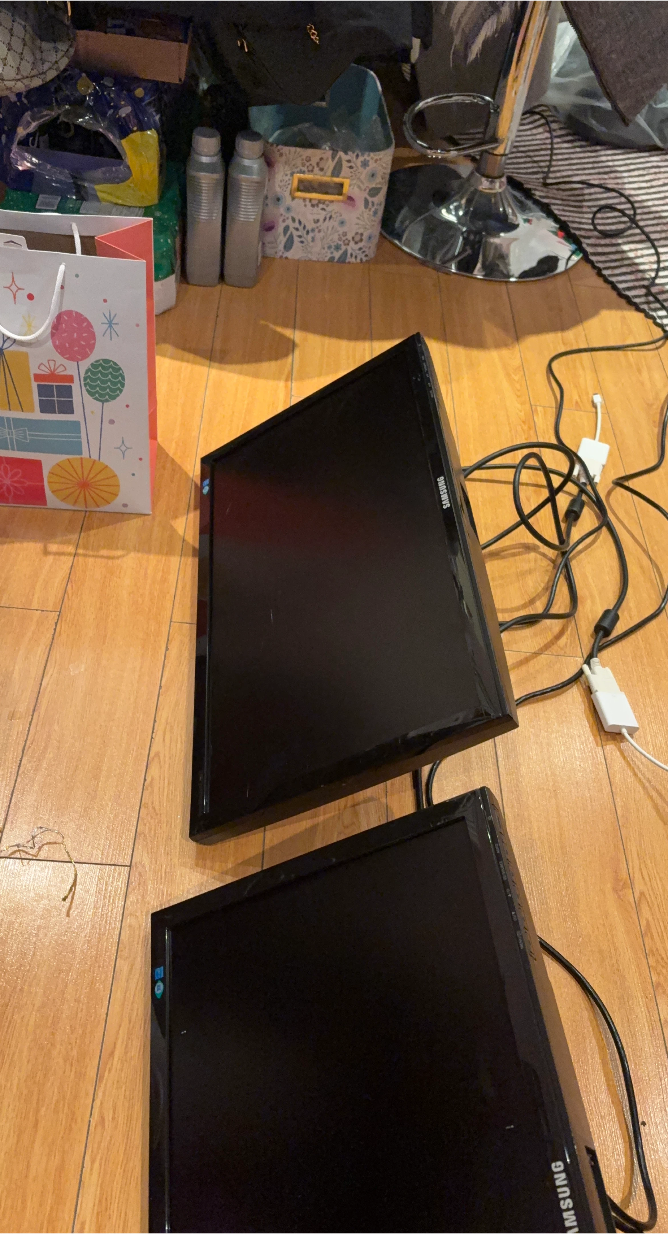 Two Samsung Computer Monitors